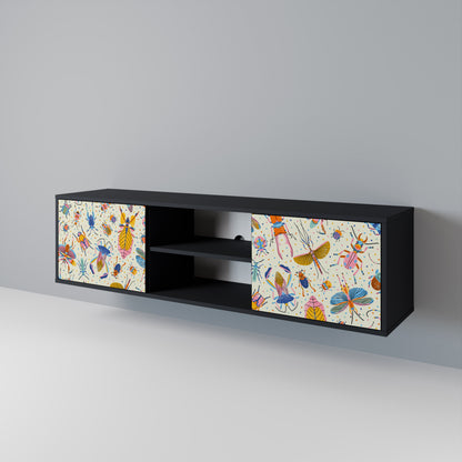 COLORFUL INSECTS 2-türiges TV-Lowboard