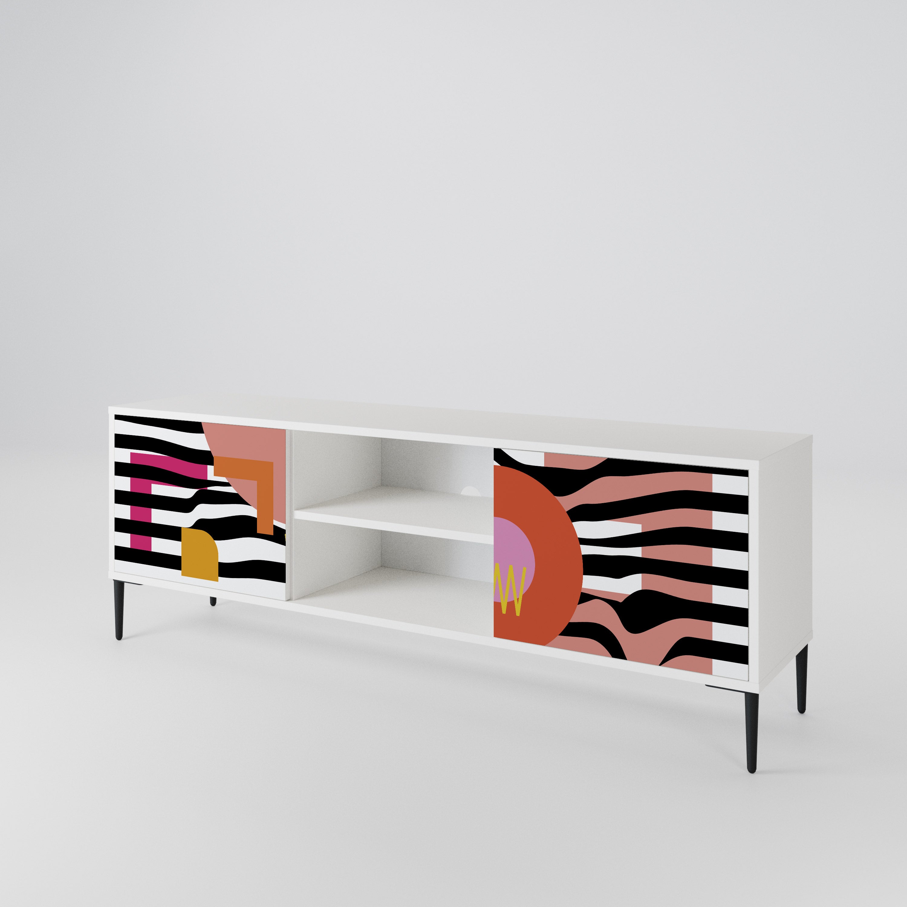 CHROMATIC ABSTRACT 2-türiges TV-Lowboard