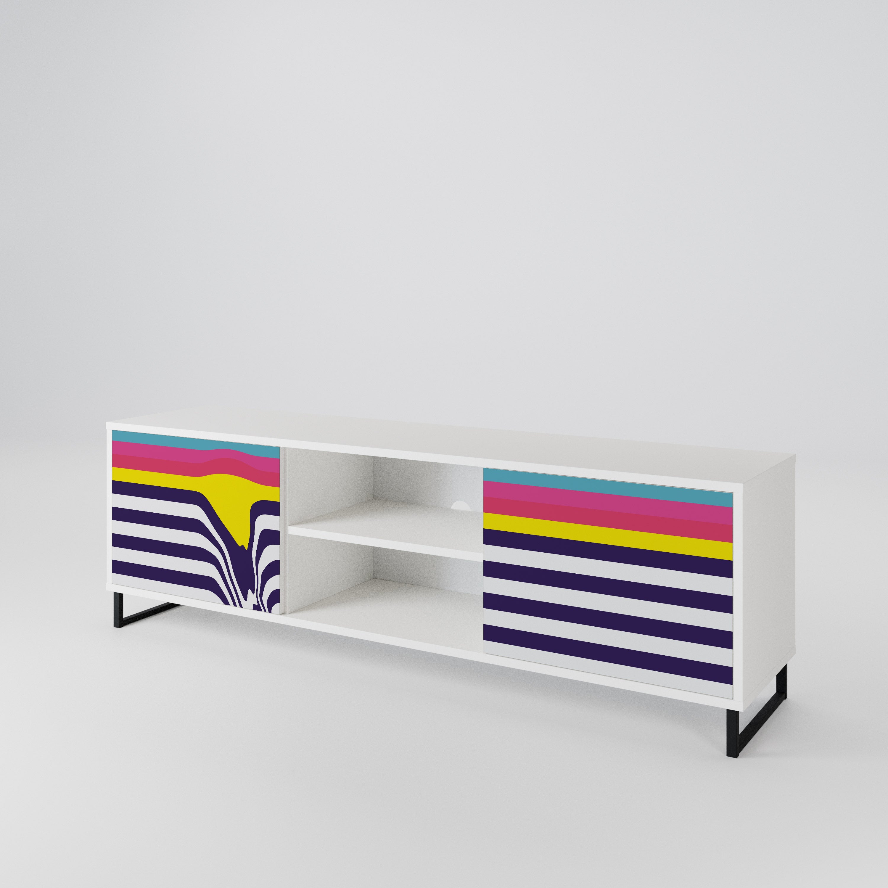 COLORFUL DIVERSION 2-türiges TV-Lowboard