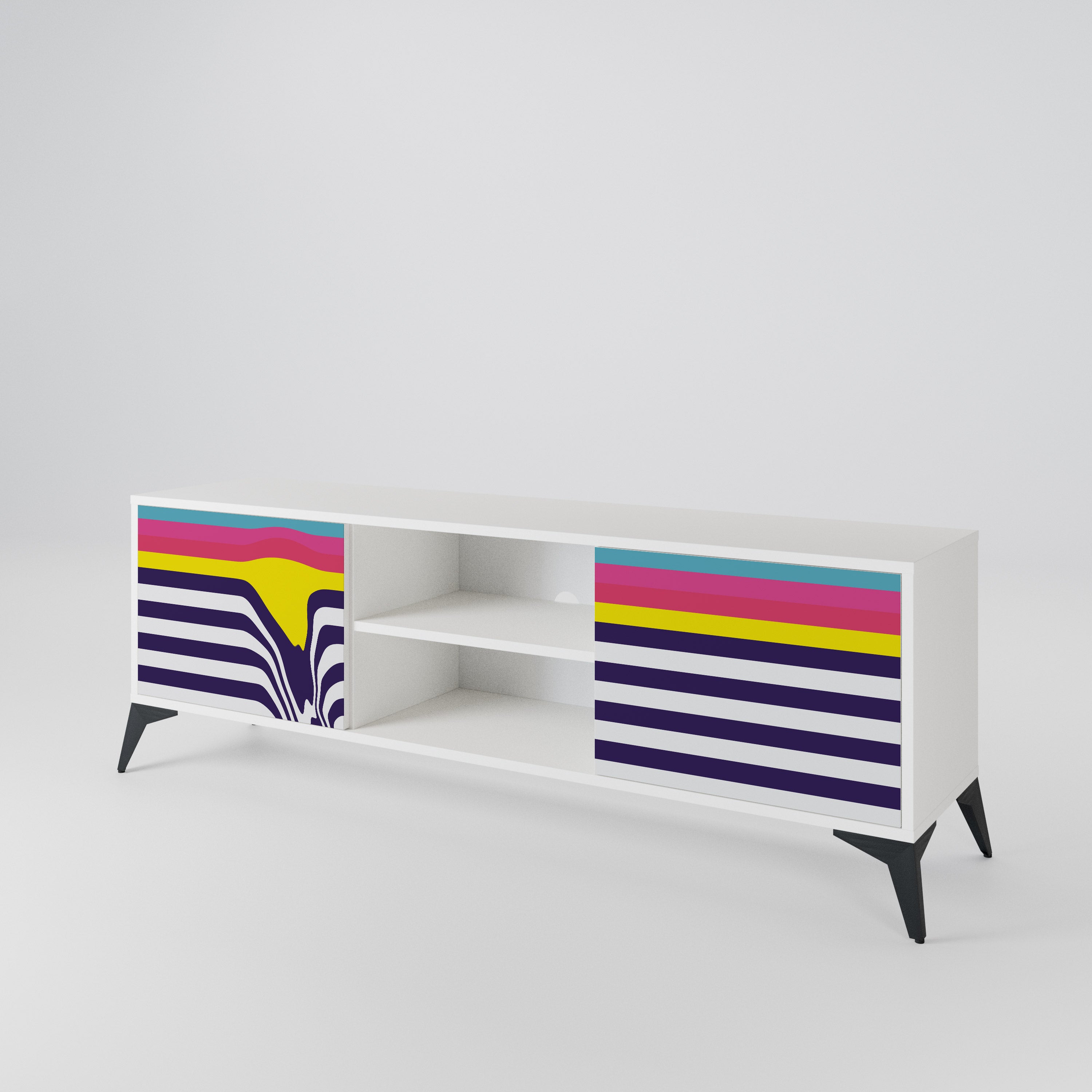 COLORFUL DIVERSION 2-türiges TV-Lowboard