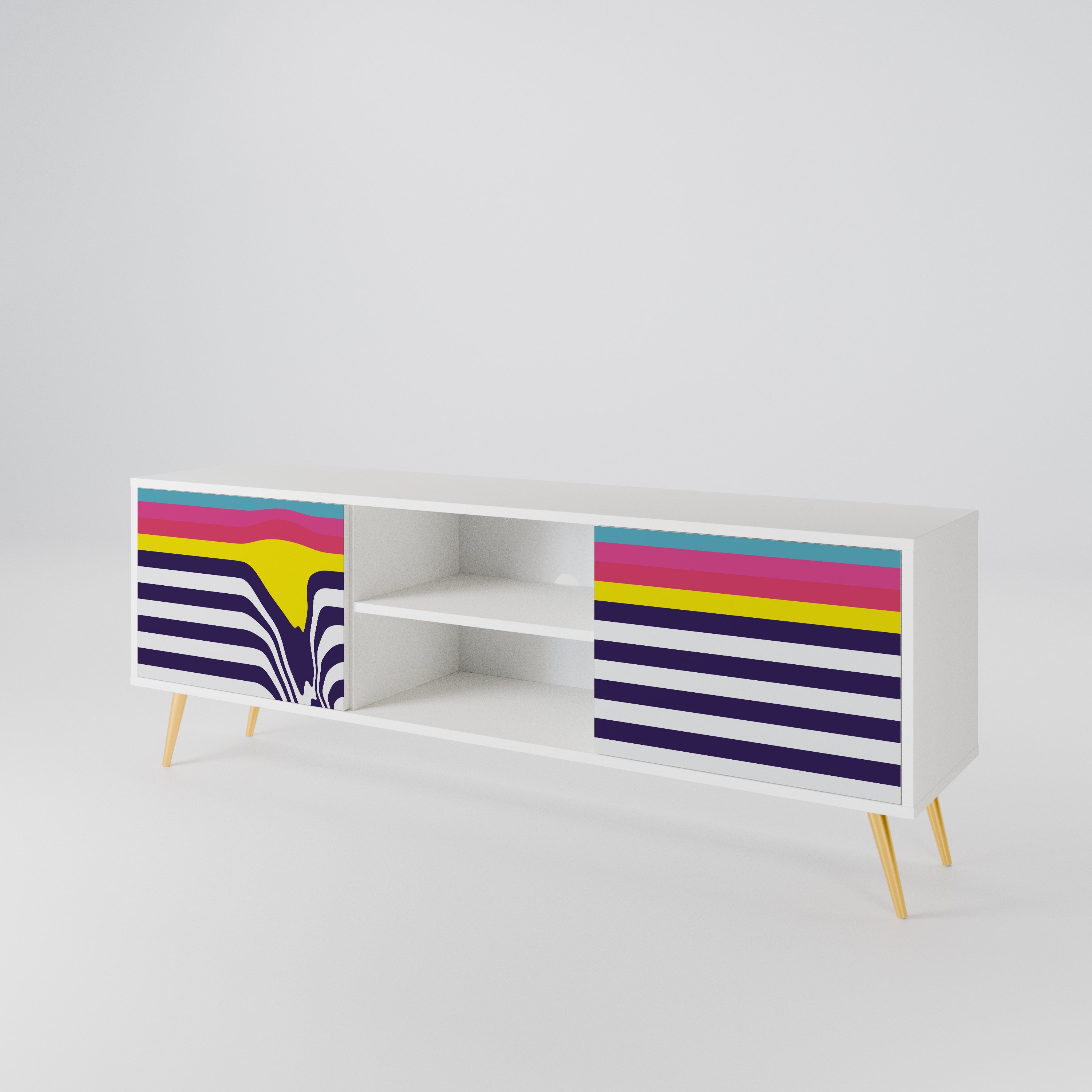 COLORFUL DIVERSION 2-türiges TV-Lowboard