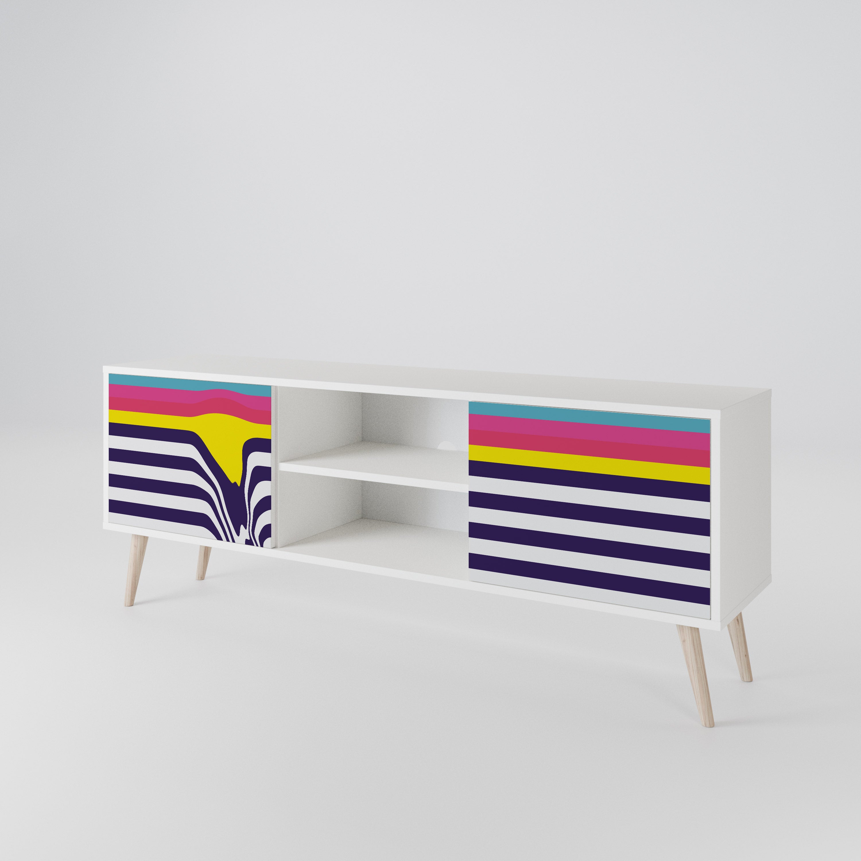 COLORFUL DIVERSION 2-türiges TV-Lowboard