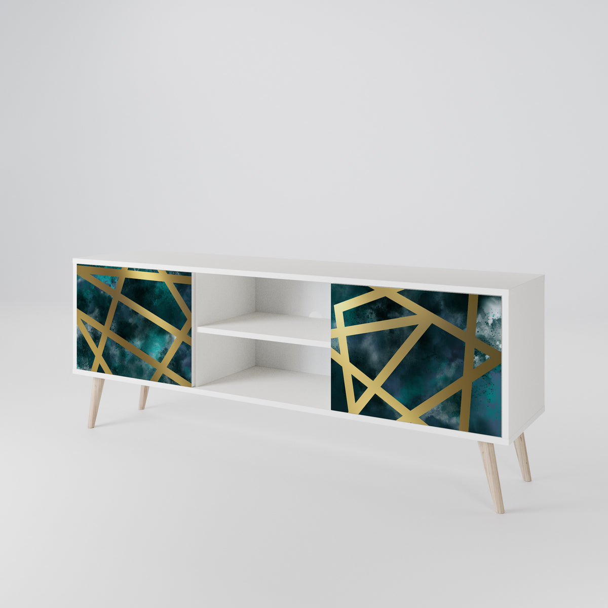 THE LABYRINTH OF GOLD 2-Door TV Cabinet