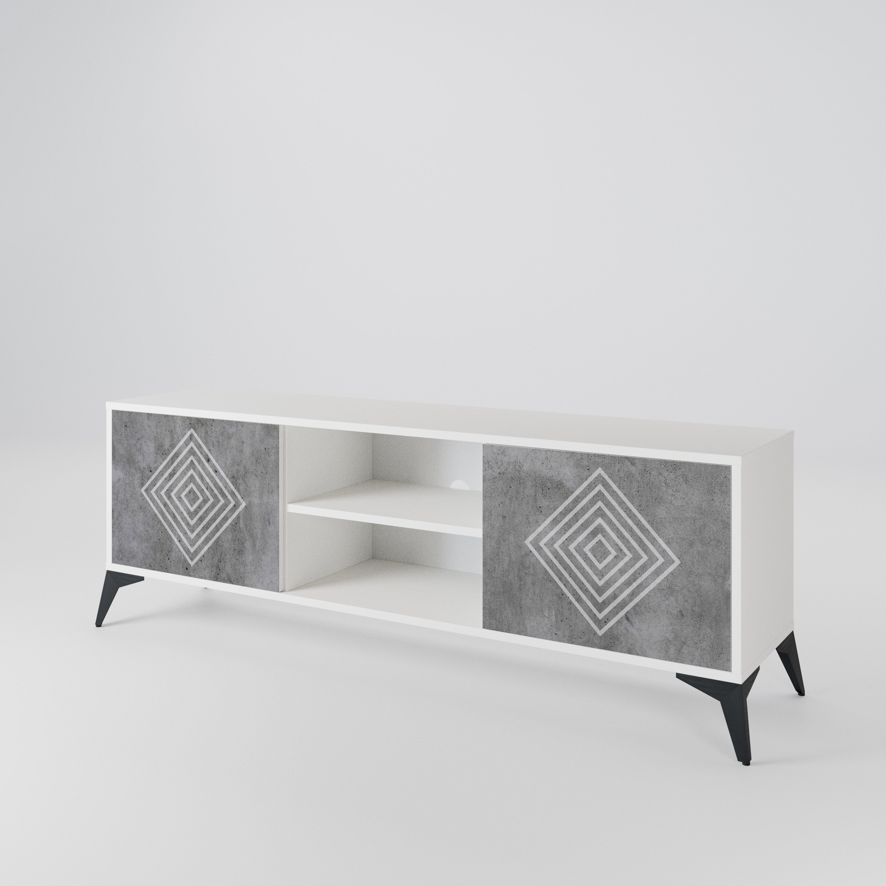 POLYGONAL ARTISTRY 2-türiges TV-Lowboard