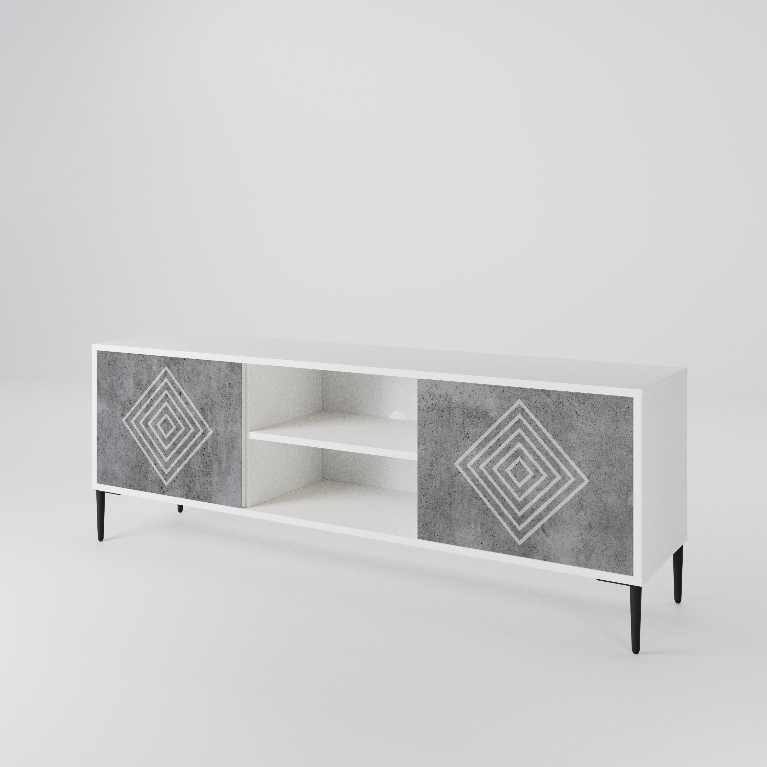 POLYGONAL ARTISTRY 2-türiges TV-Lowboard