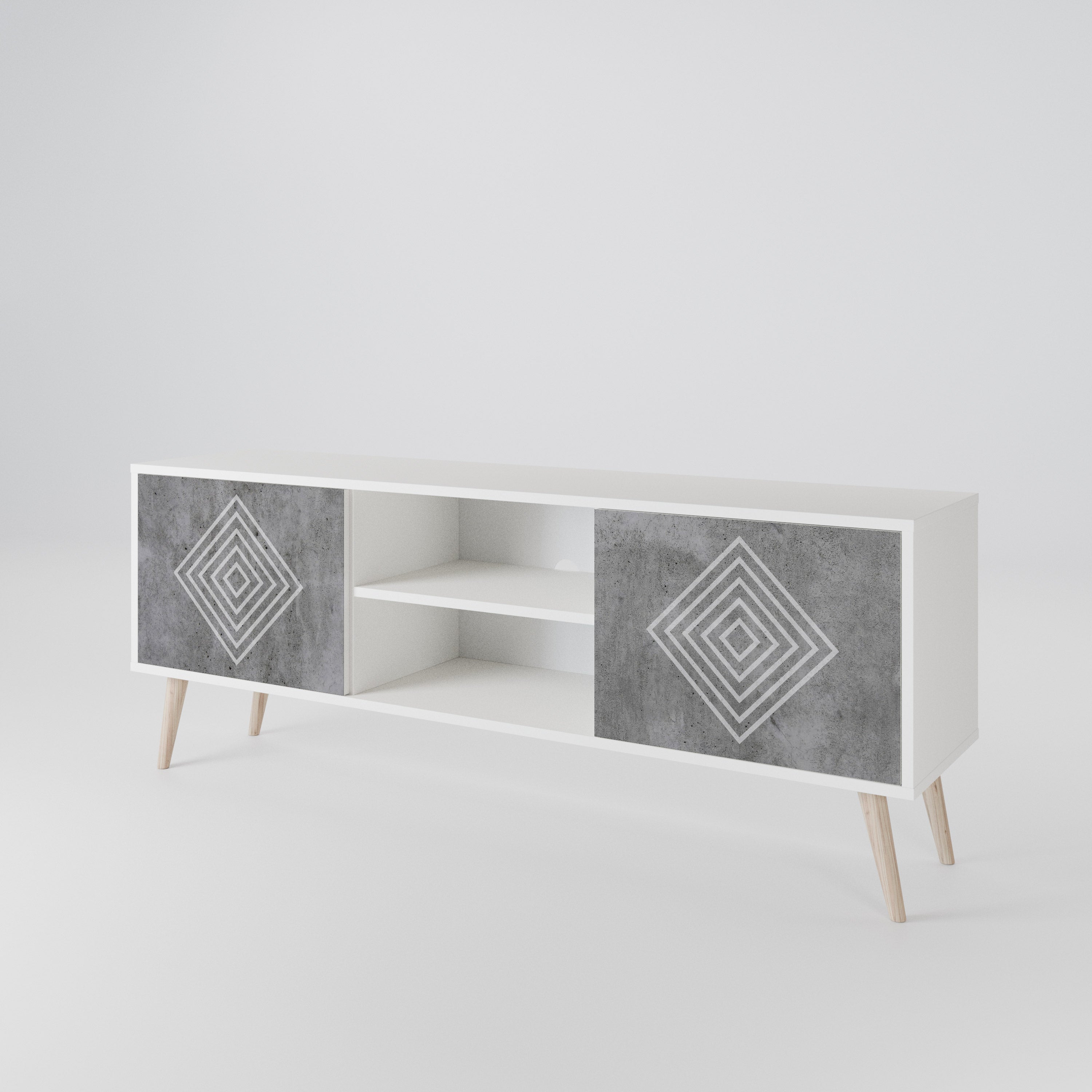 POLYGONAL ARTISTRY 2-türiges TV-Lowboard
