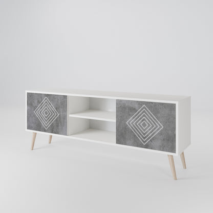 POLYGONAL ARTISTRY 2-türiges TV-Lowboard
