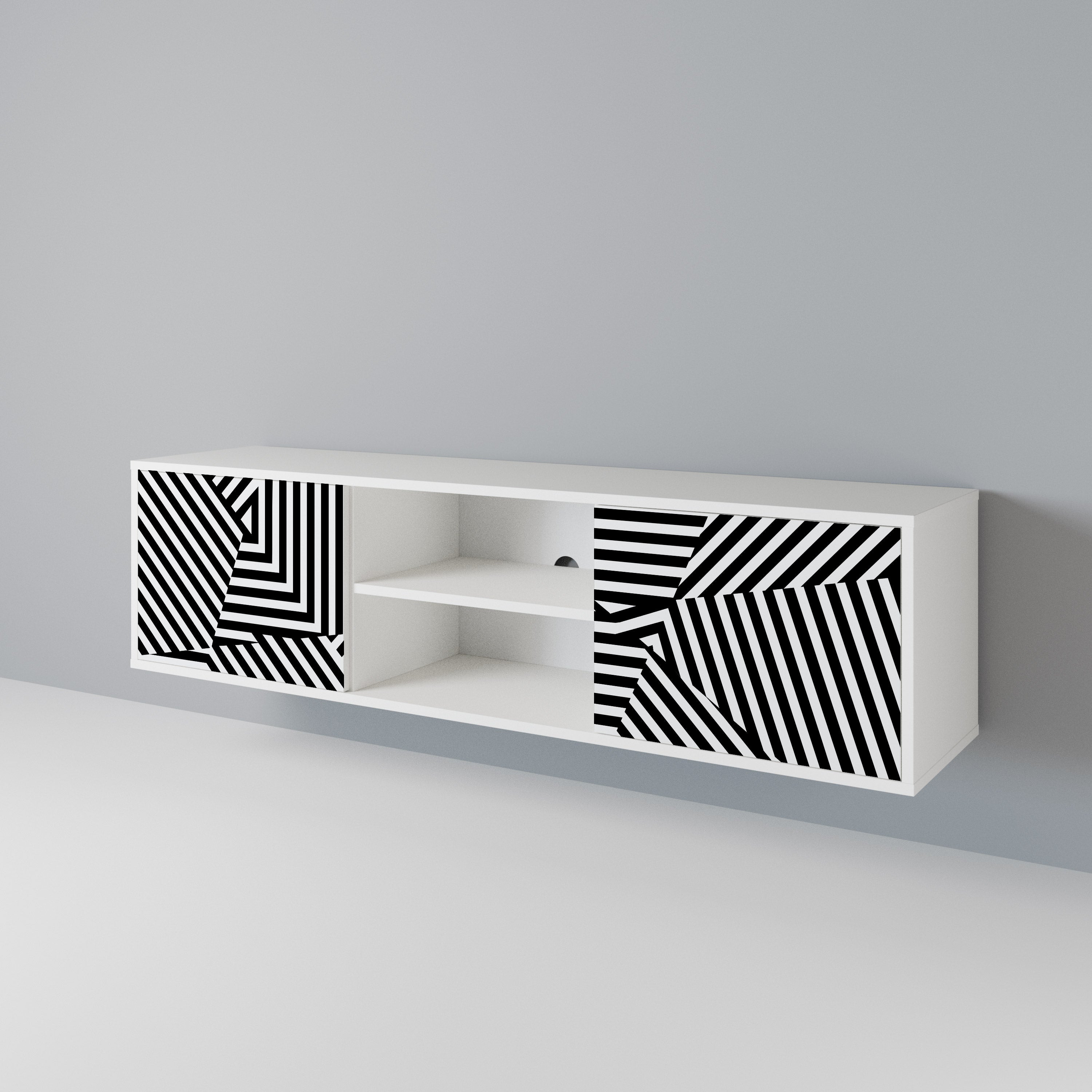 ILLUSIONARY LATTICE 2-türiges TV-Lowboard