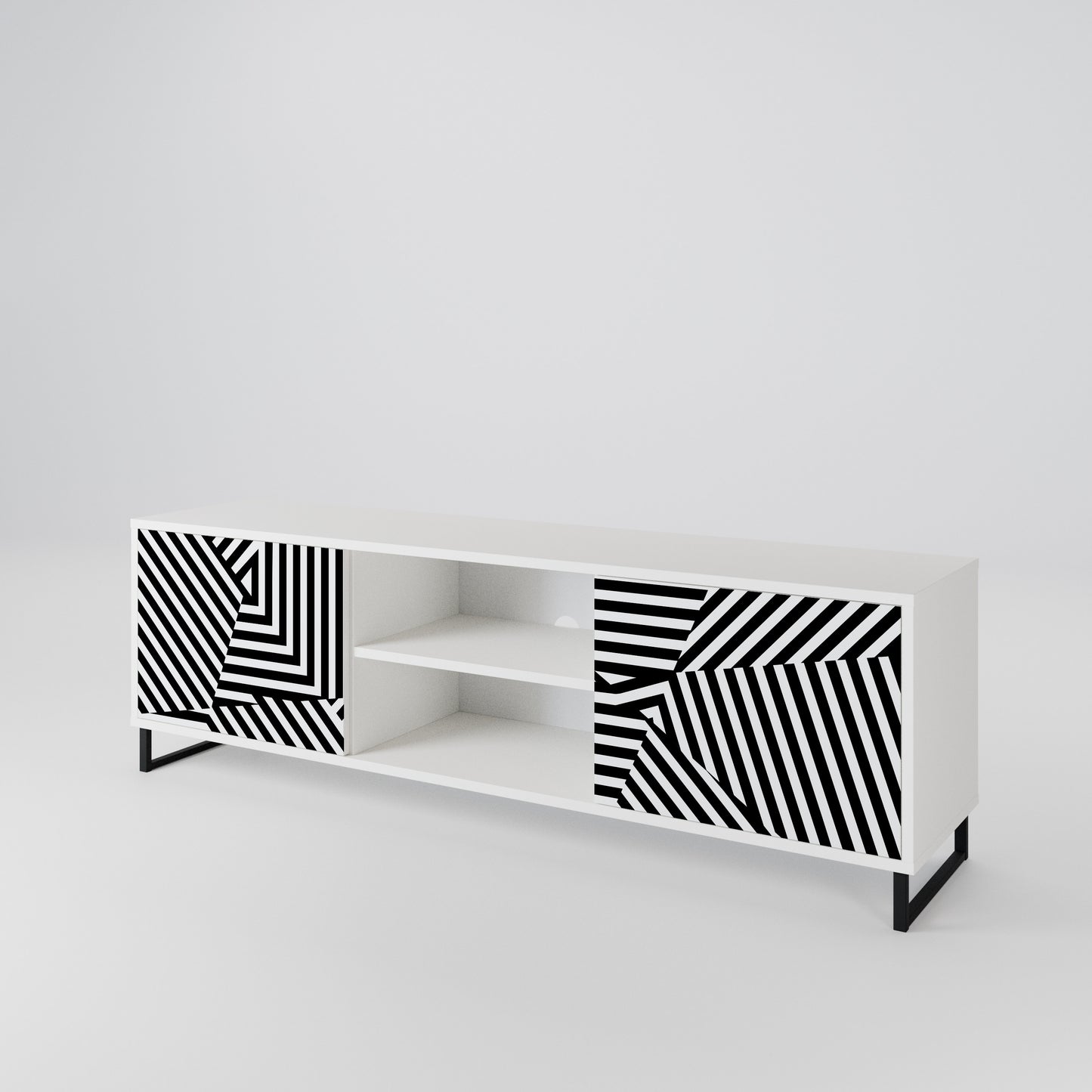 ILLUSIONARY LATTICE 2-türiges TV-Lowboard
