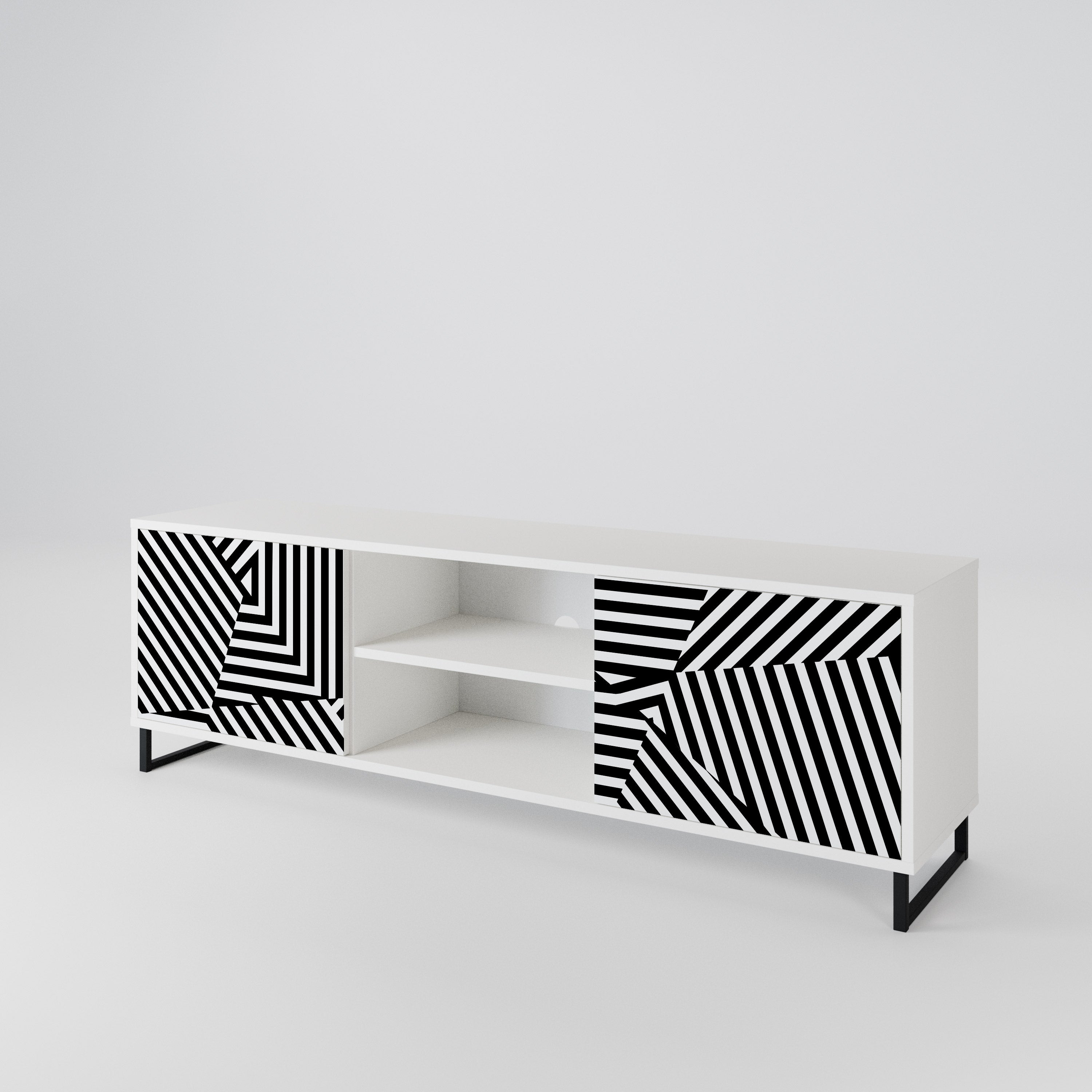 ILLUSIONARY LATTICE 2-türiges TV-Lowboard