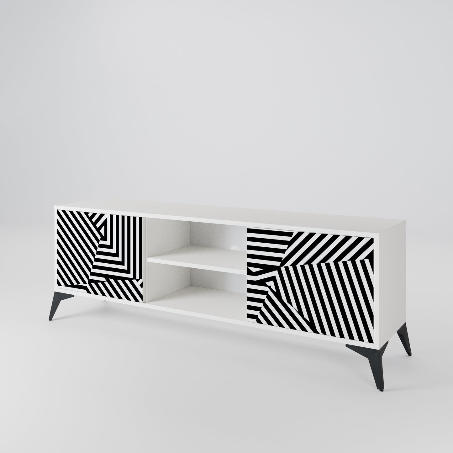 ILLUSIONARY LATTICE 2-türiges TV-Lowboard