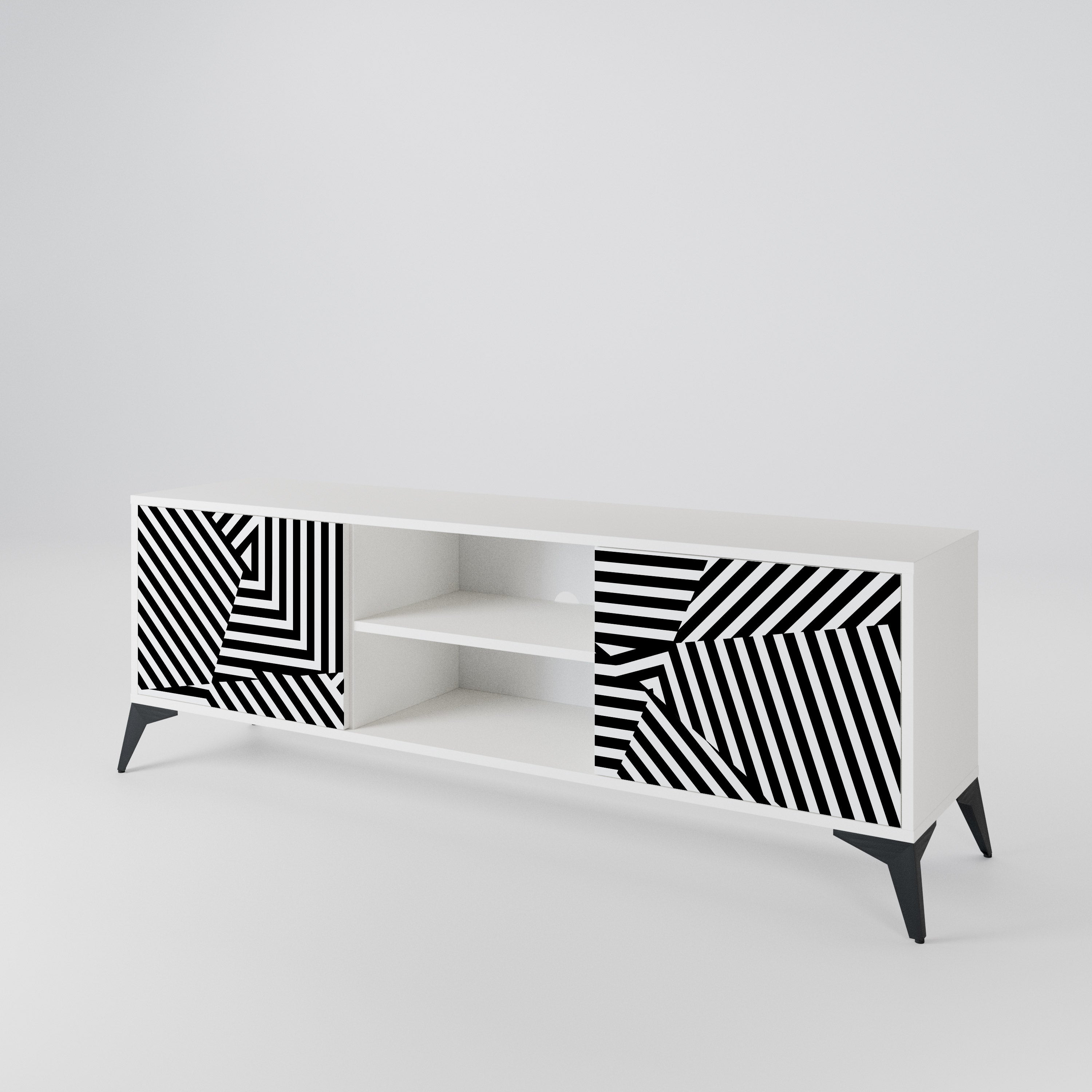 ILLUSIONARY LATTICE 2-türiges TV-Lowboard