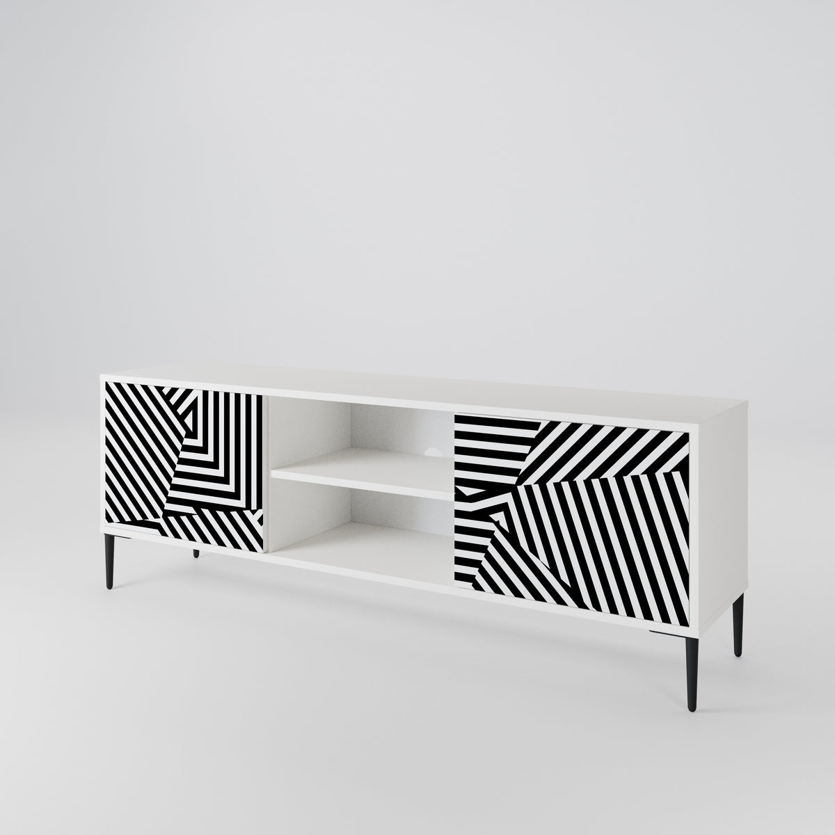 ILLUSIONARY LATTICE 2-türiges TV-Lowboard
