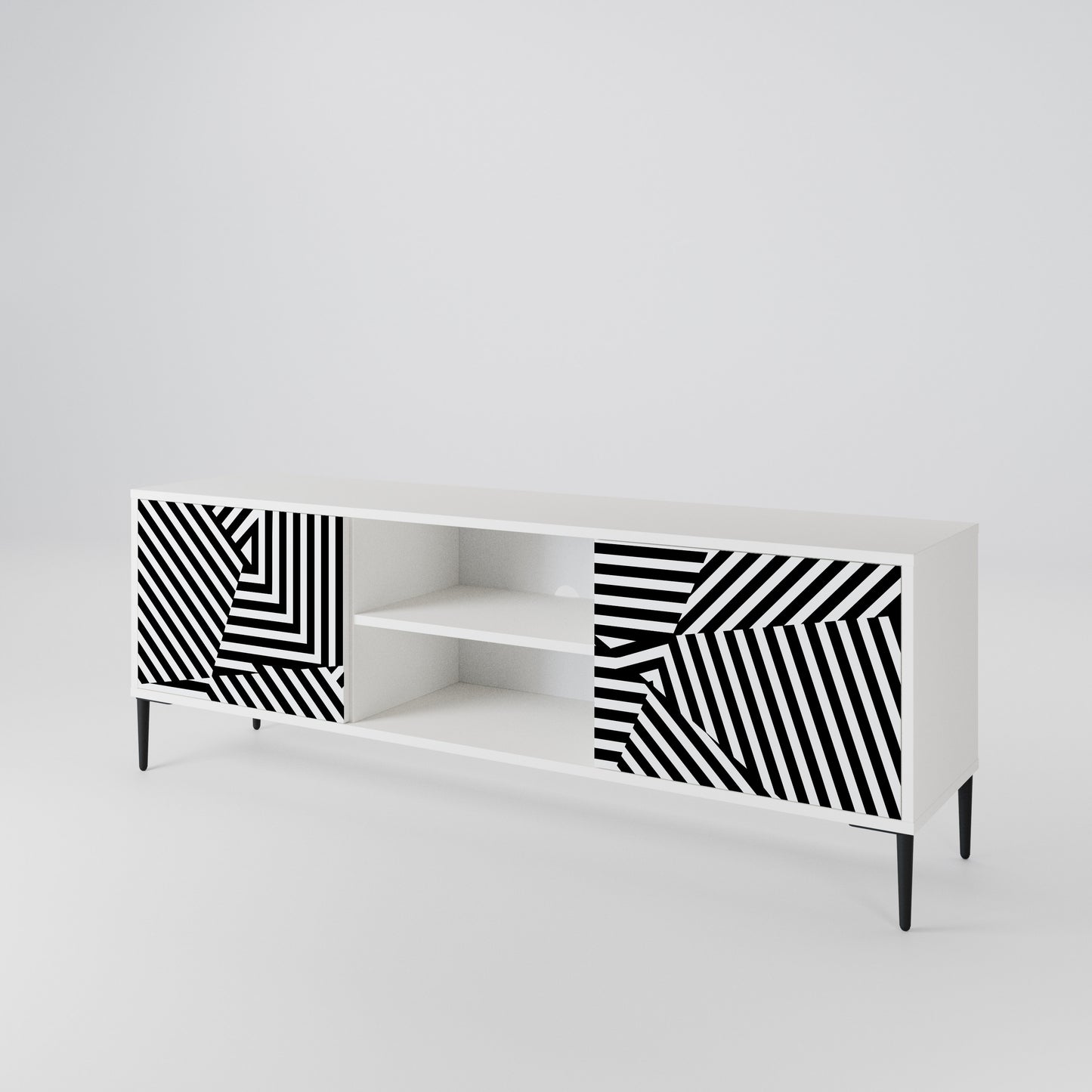 ILLUSIONARY LATTICE 2-türiges TV-Lowboard
