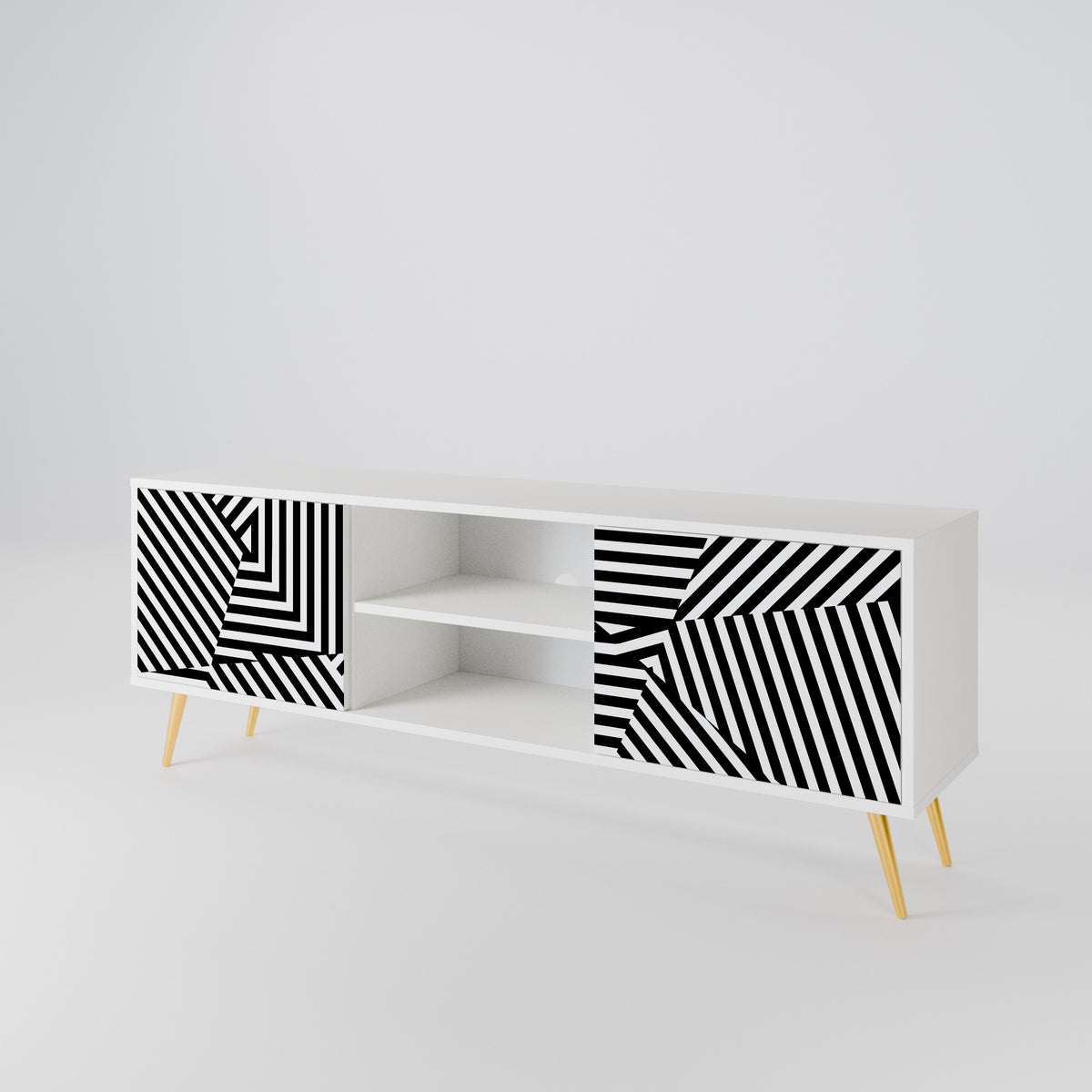 ILLUSIONARY LATTICE 2-türiges TV-Lowboard