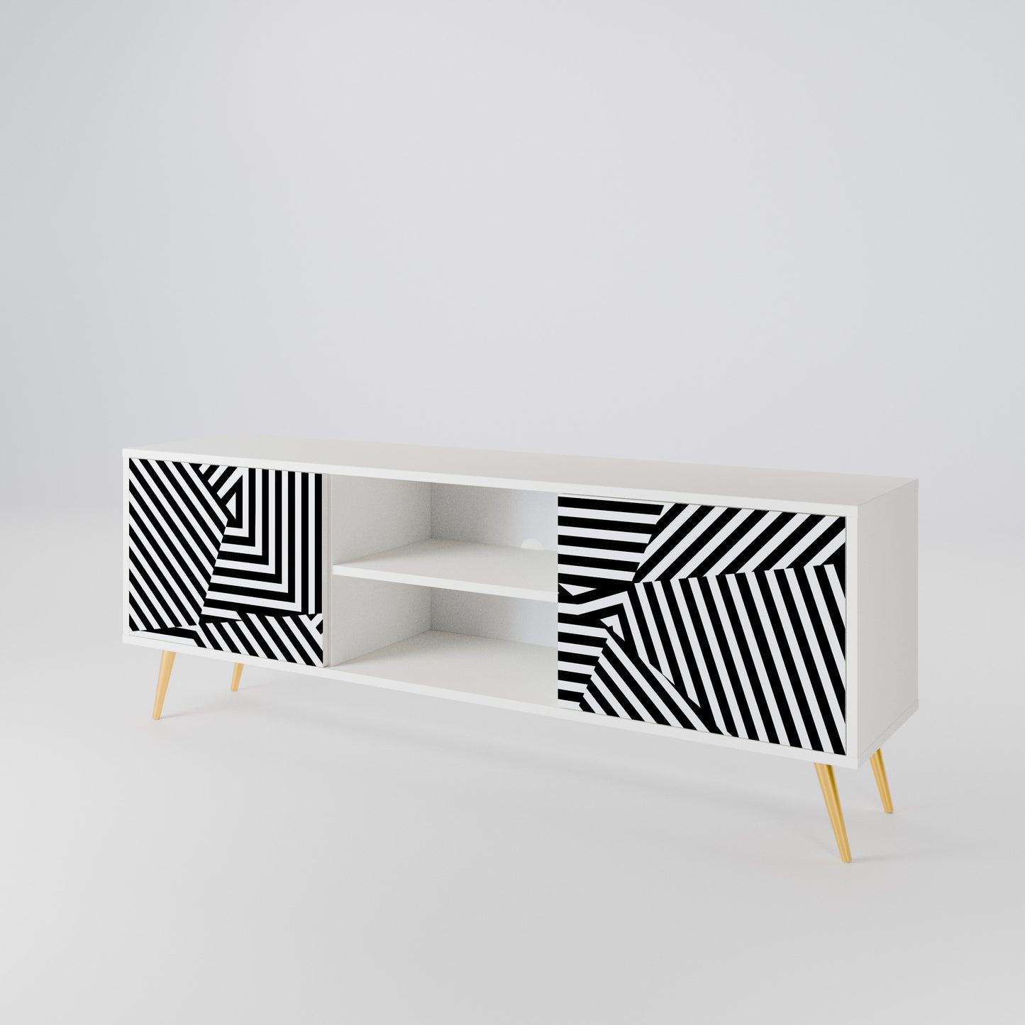 ILLUSIONARY LATTICE 2-türiges TV-Lowboard