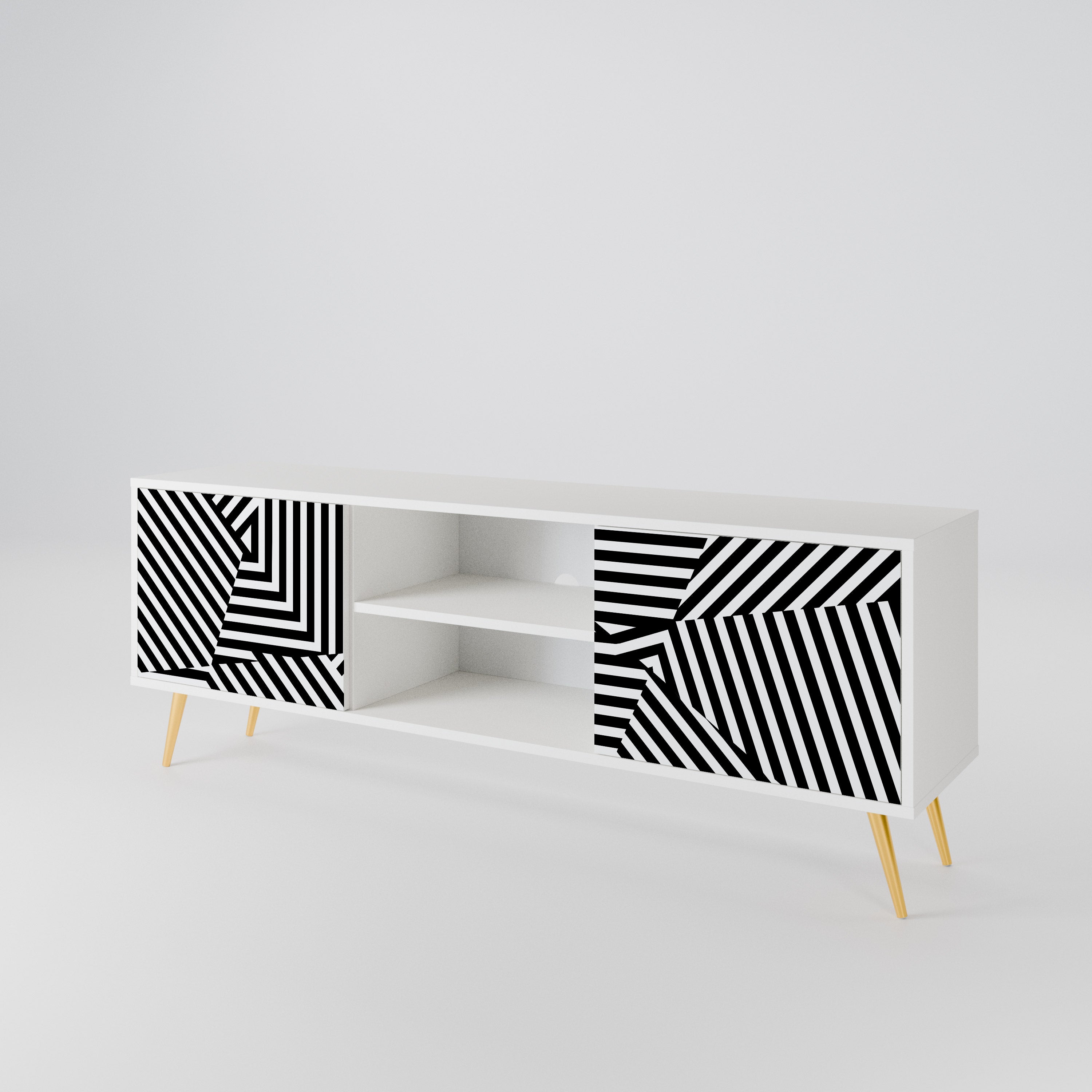 ILLUSIONARY LATTICE 2-türiges TV-Lowboard