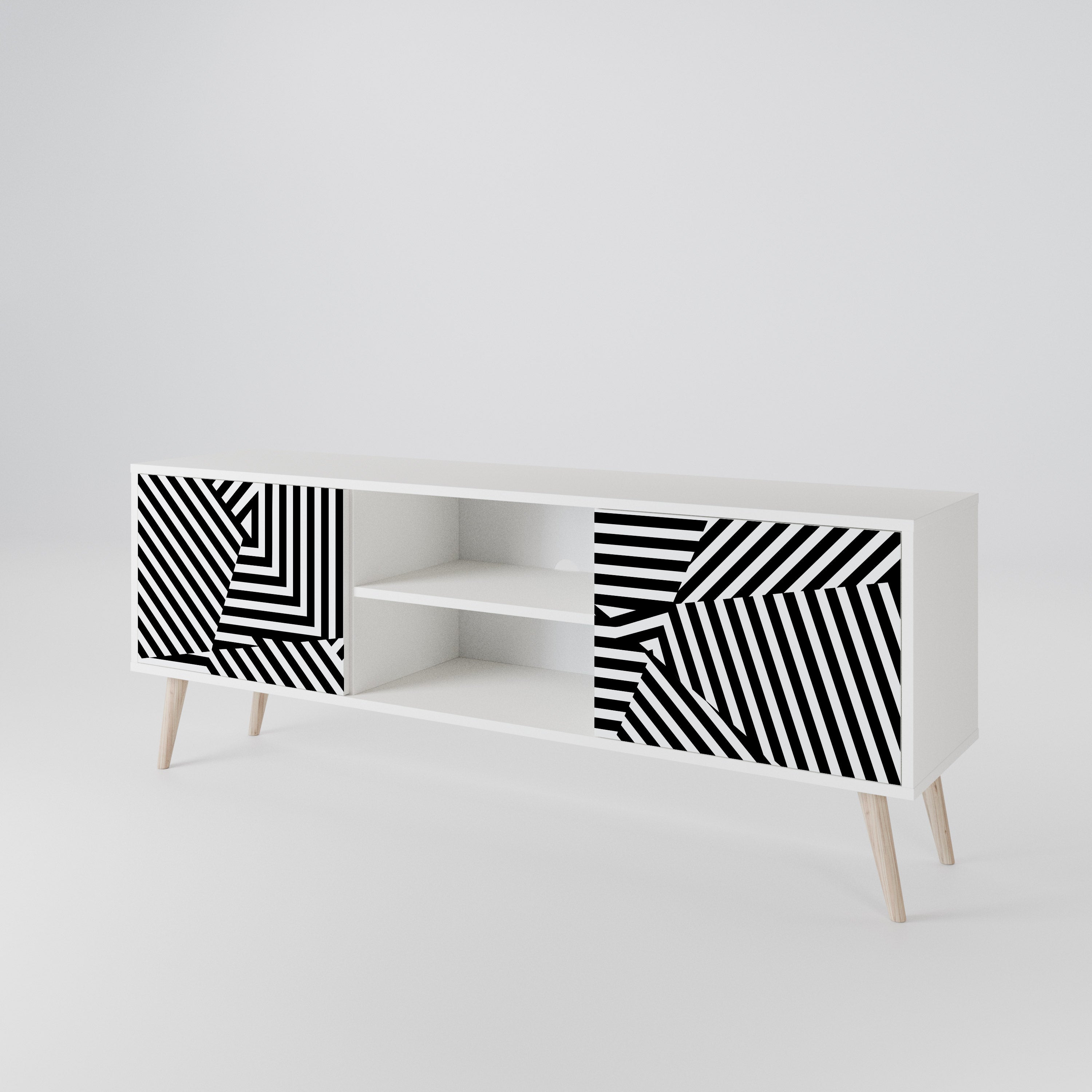 ILLUSIONARY LATTICE 2-türiges TV-Lowboard
