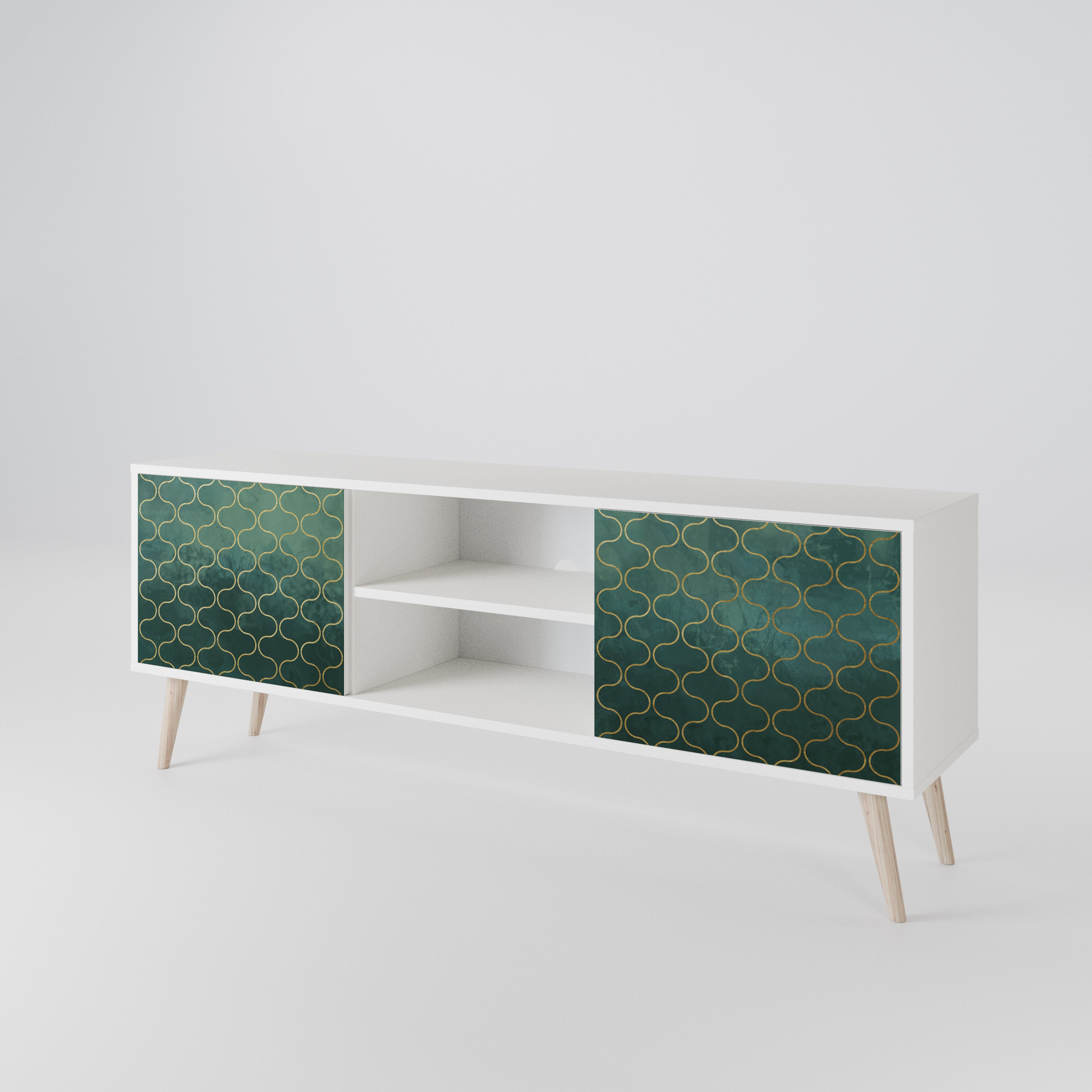 TESSELATED GREENERY 2-türiges TV-Lowboard