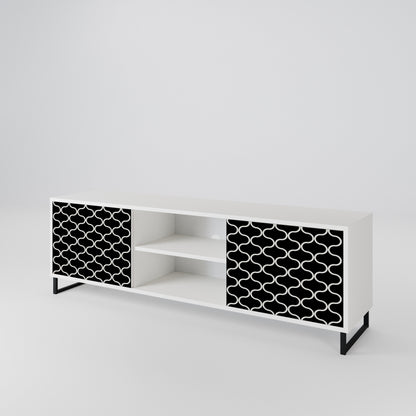 TESSELATED BLACKNESS 2-türiges TV-Lowboard