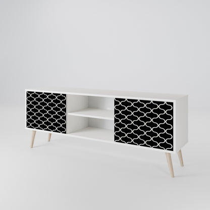 TESSELATED BLACKNESS 2-türiges TV-Lowboard