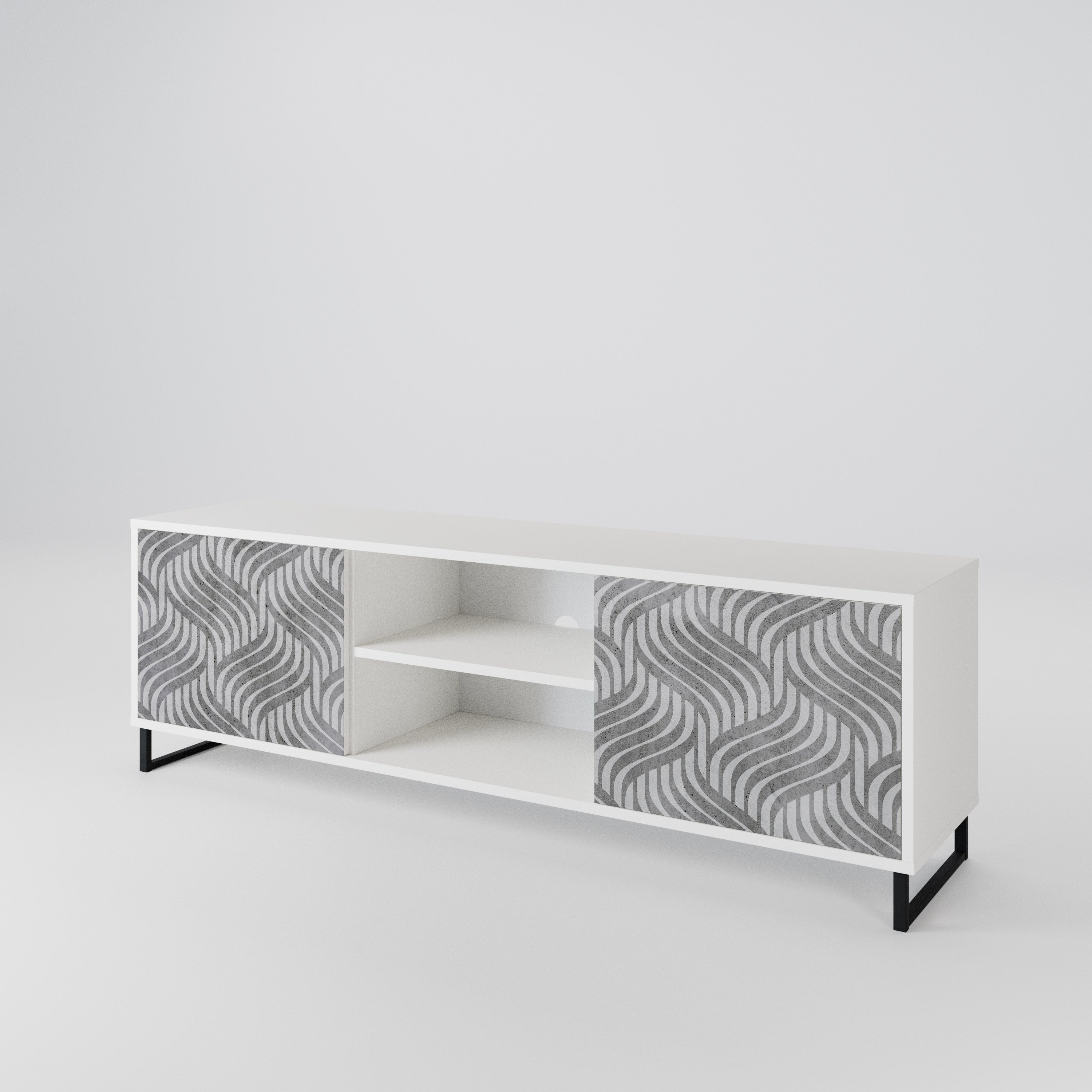 CONCRETE MOVEMENT 2-Door TV Cabinet