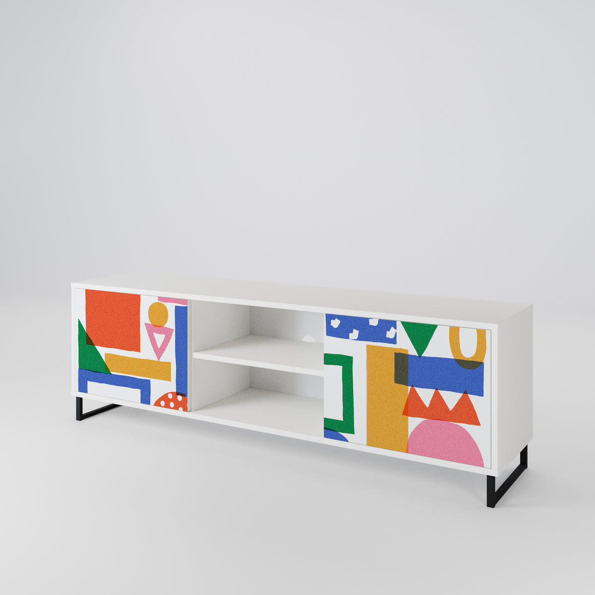 GEOMETRIC GLIMMER 2-türiges TV-Lowboard