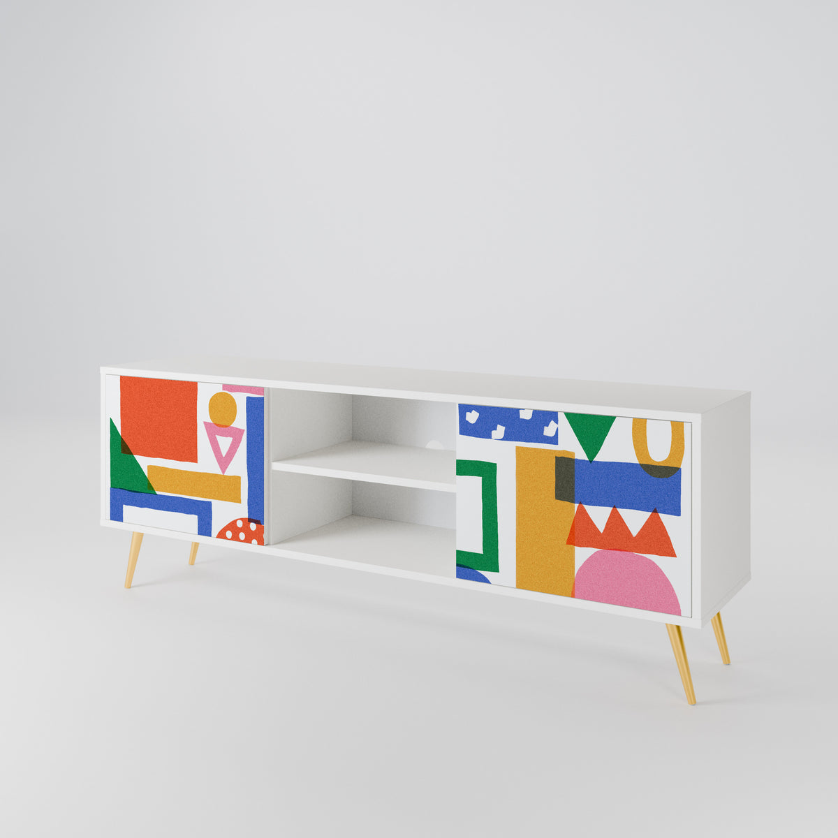 GEOMETRIC GLIMMER 2-türiges TV-Lowboard