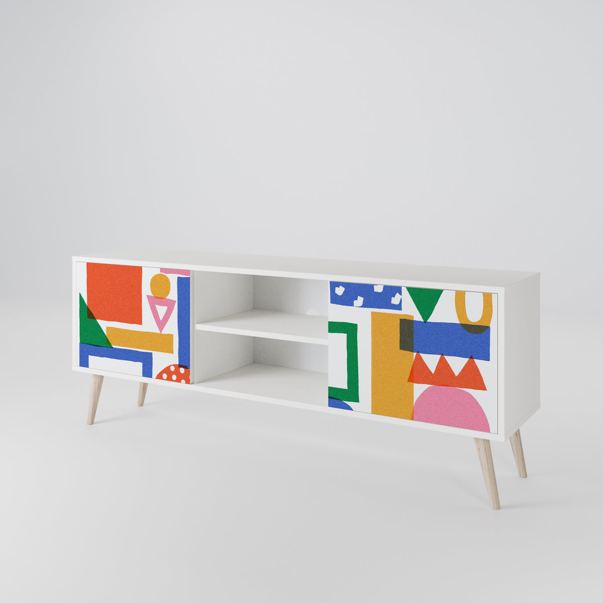 GEOMETRIC GLIMMER 2-türiges TV-Lowboard