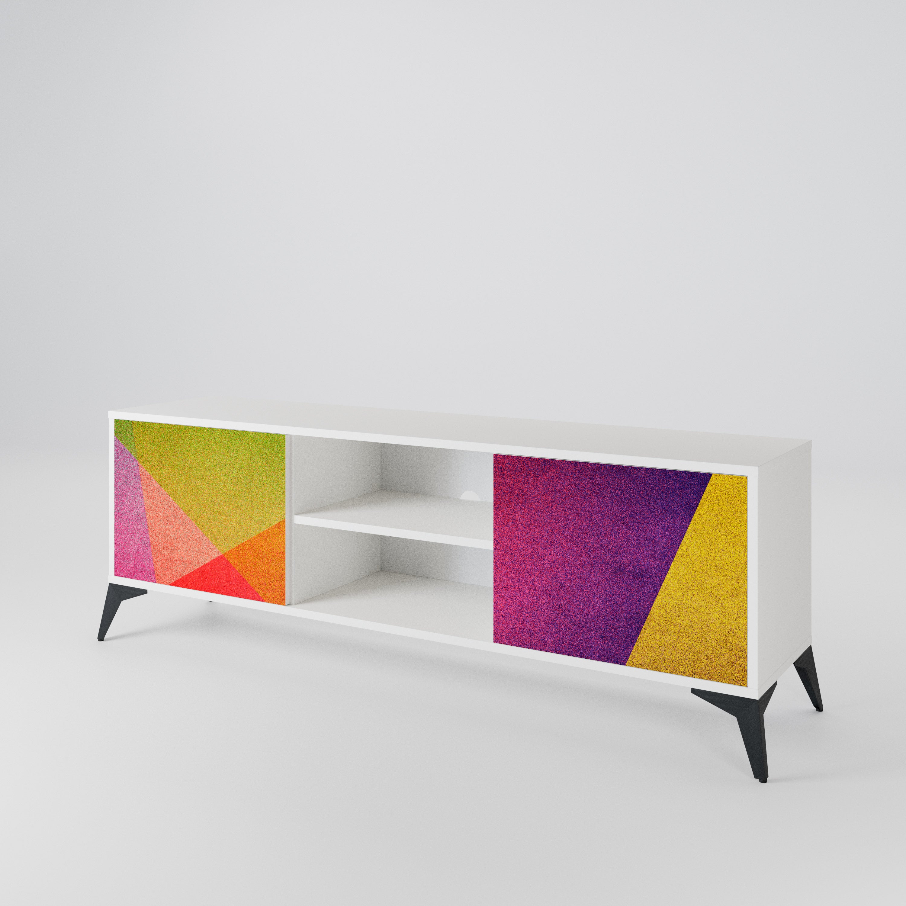 VIVID GEOMETRY 2-Door TV Cabinet