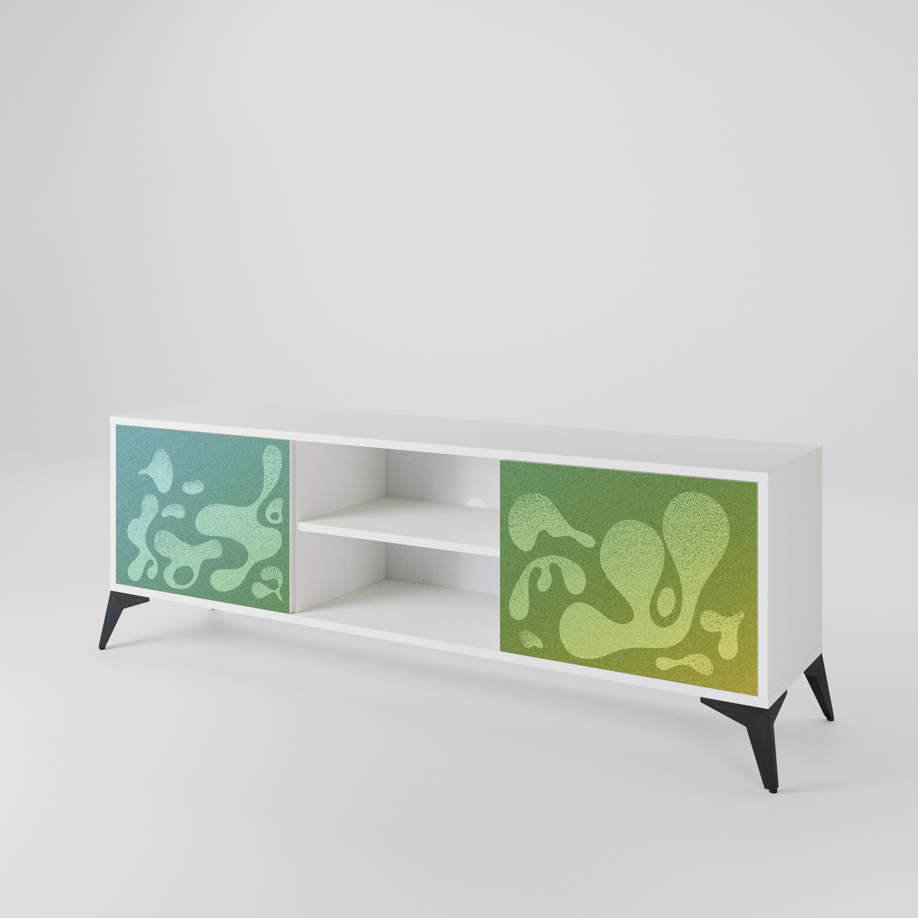 IRREGULAR BLUE 2-Door TV Cabinet