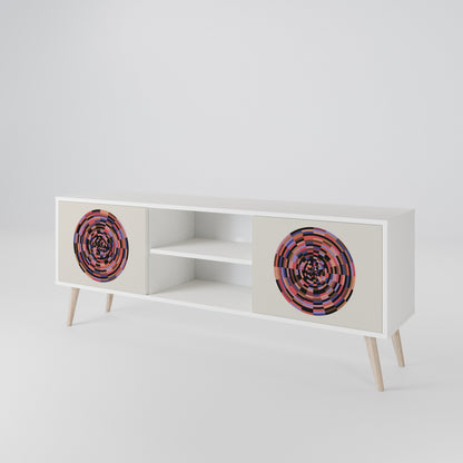 BROWN CIRCLES 2-türiges TV-Lowboard