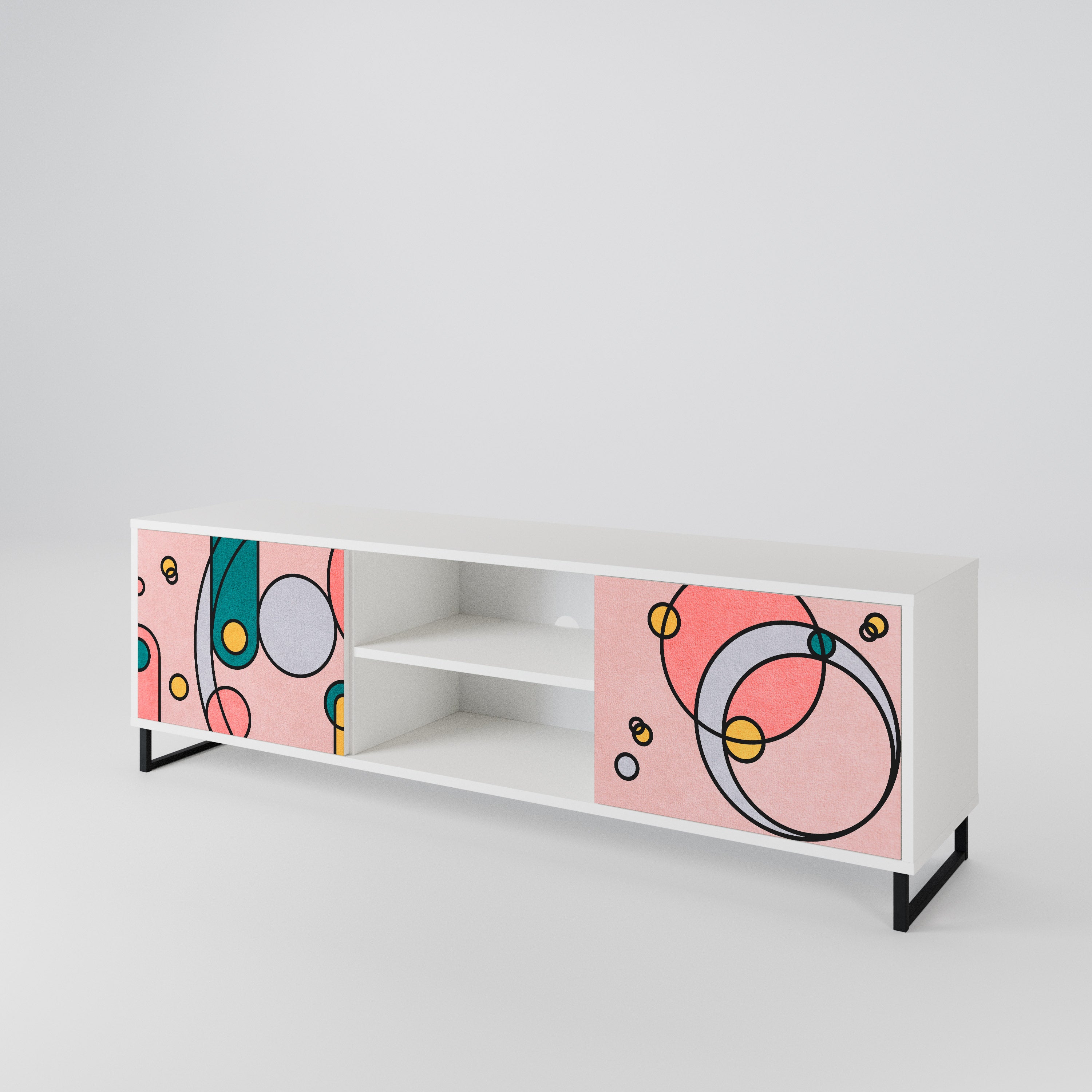 GOSSAMER ECHOES 2-Door TV Cabinet