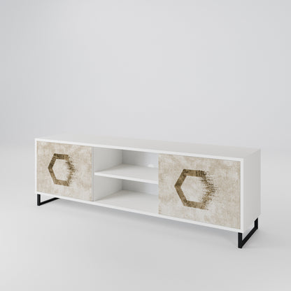 HEXAGONAL SHAPES 2-türiges TV-Lowboard