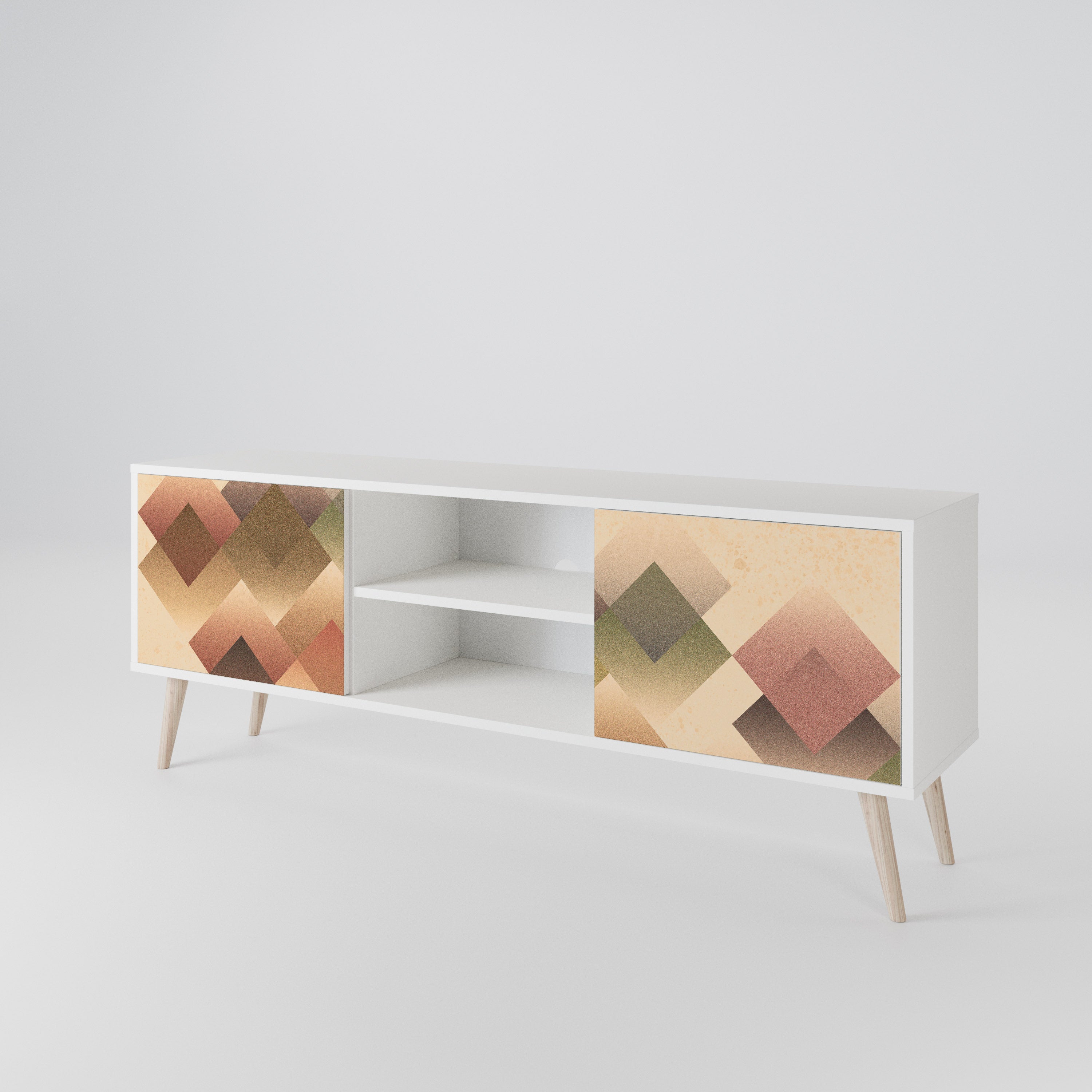 GEOMETRIC FUSION 2-Door TV Cabinet