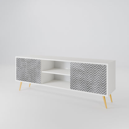 CONCRETE ZIG ZAG 2-türiges TV-Lowboard
