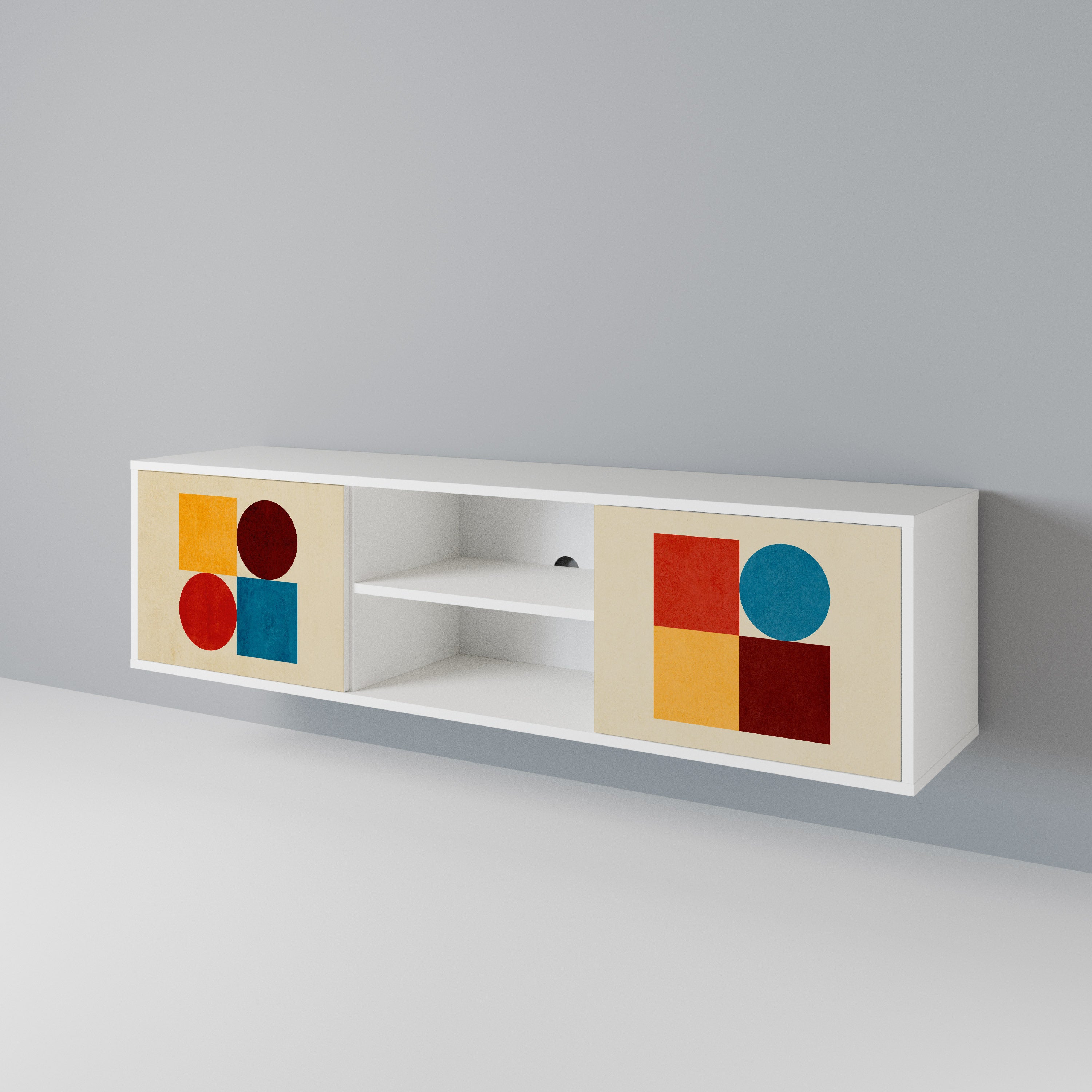 GEOMETRIC PUZZLE 2-türiges TV-Lowboard