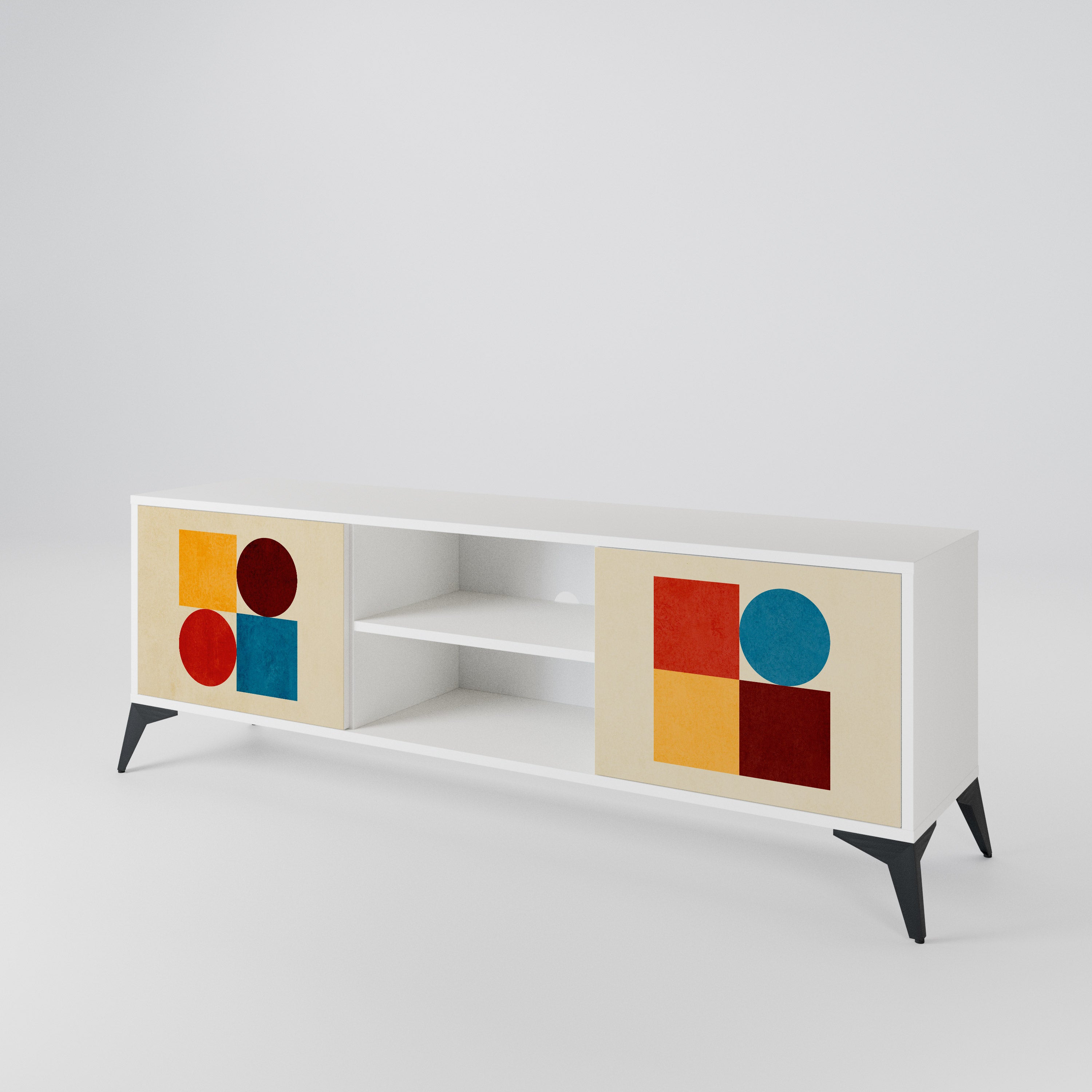 GEOMETRIC PUZZLE 2-türiges TV-Lowboard