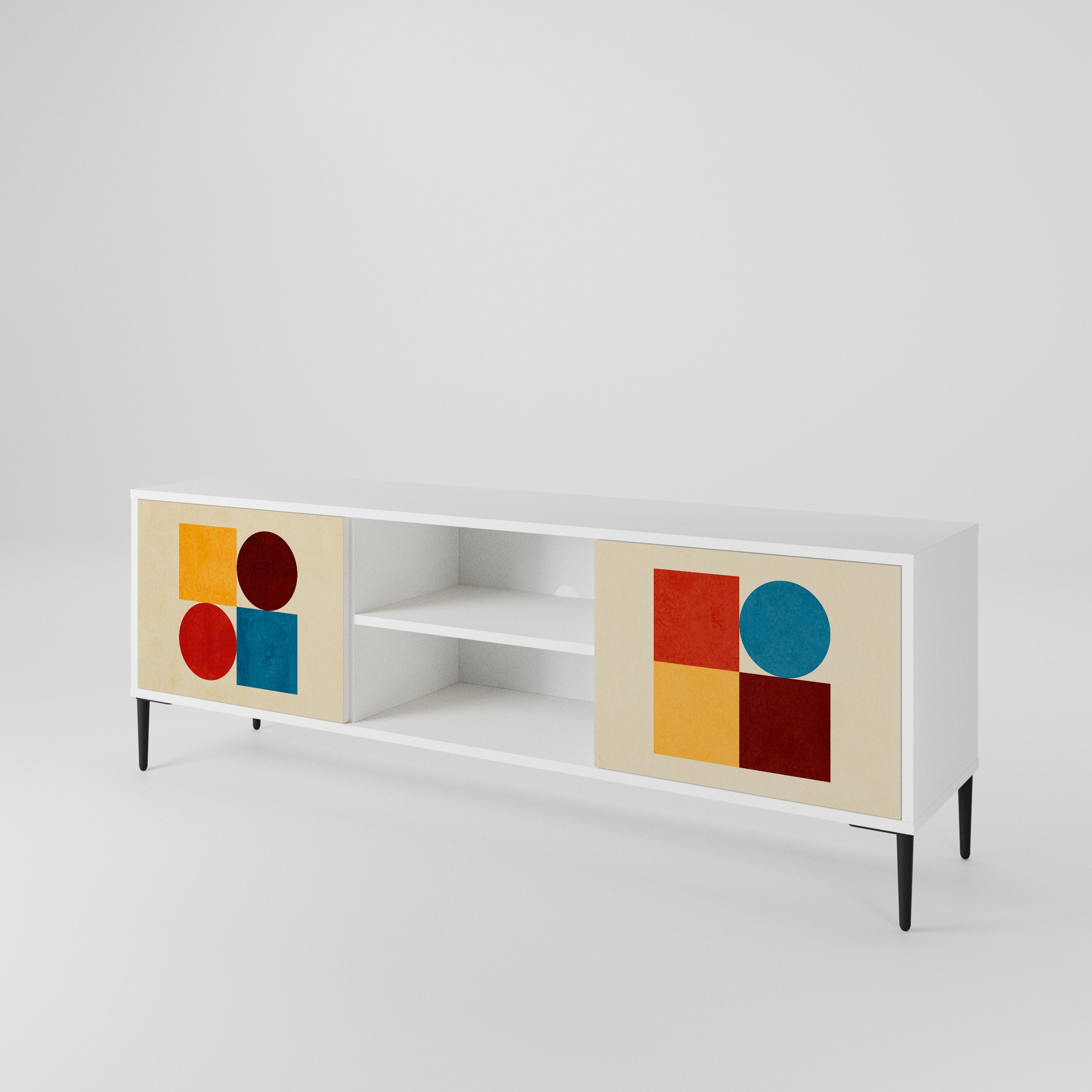 GEOMETRIC PUZZLE 2-türiges TV-Lowboard