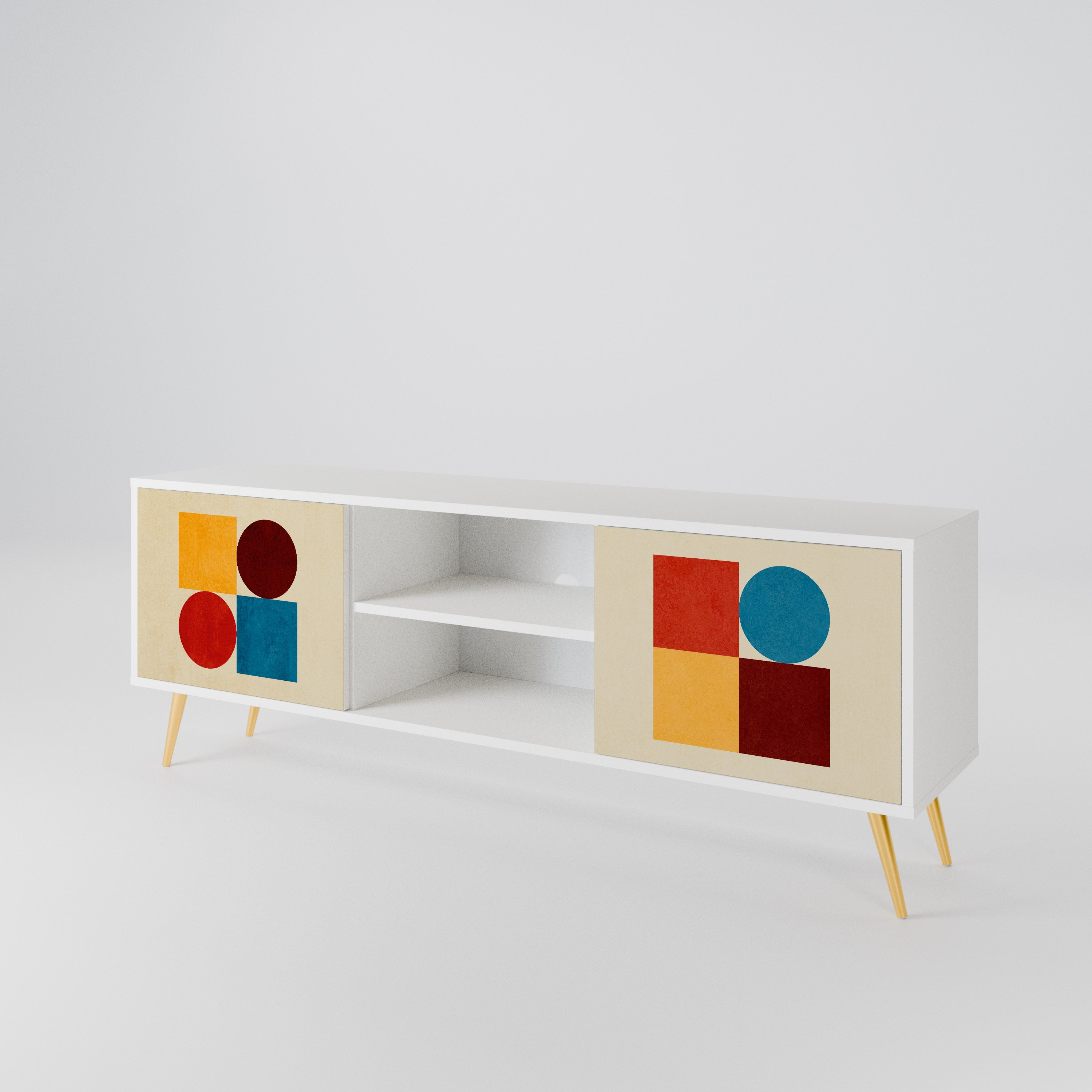 GEOMETRIC PUZZLE 2-türiges TV-Lowboard