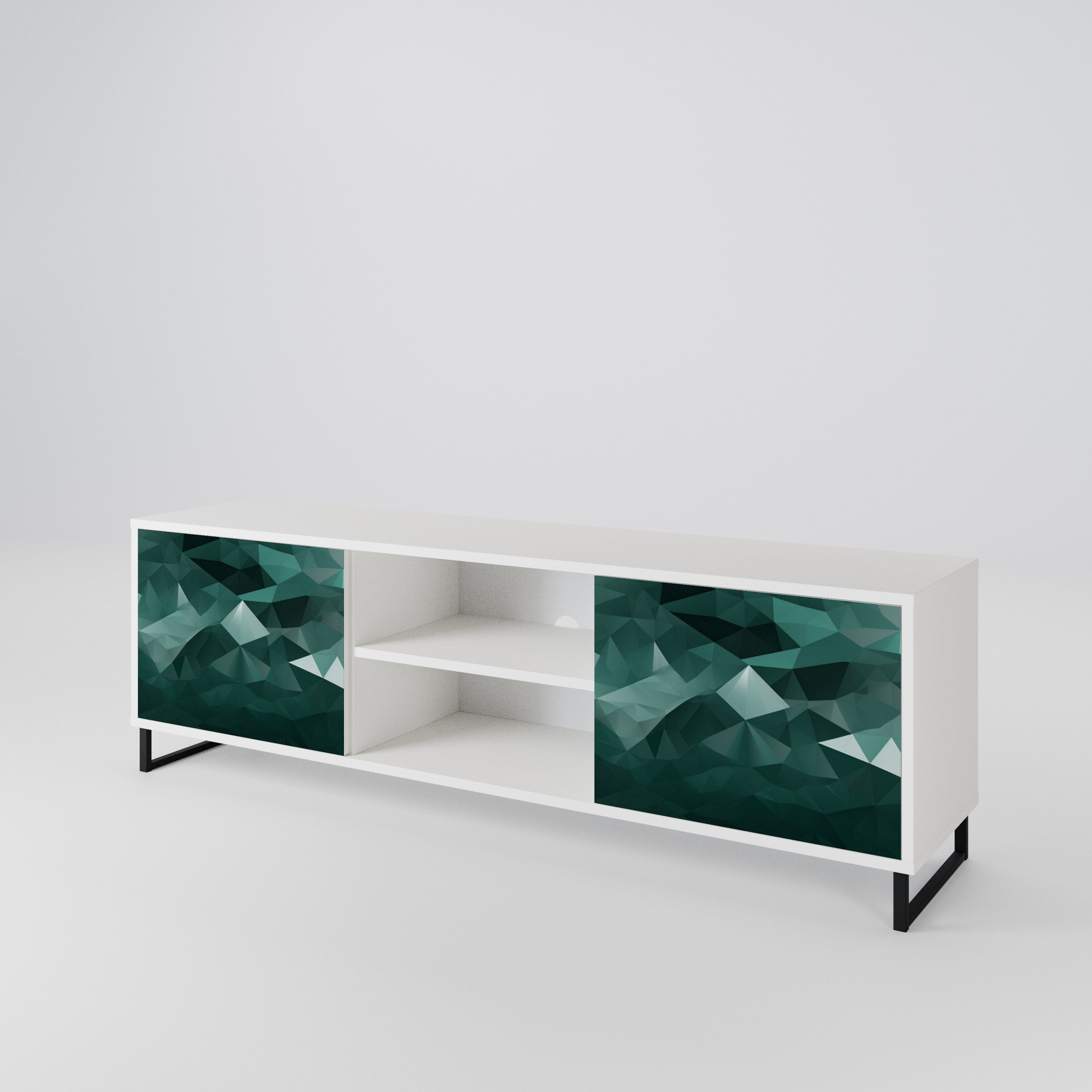 POLYGONAL FLOATING 2-türiges TV-Lowboard