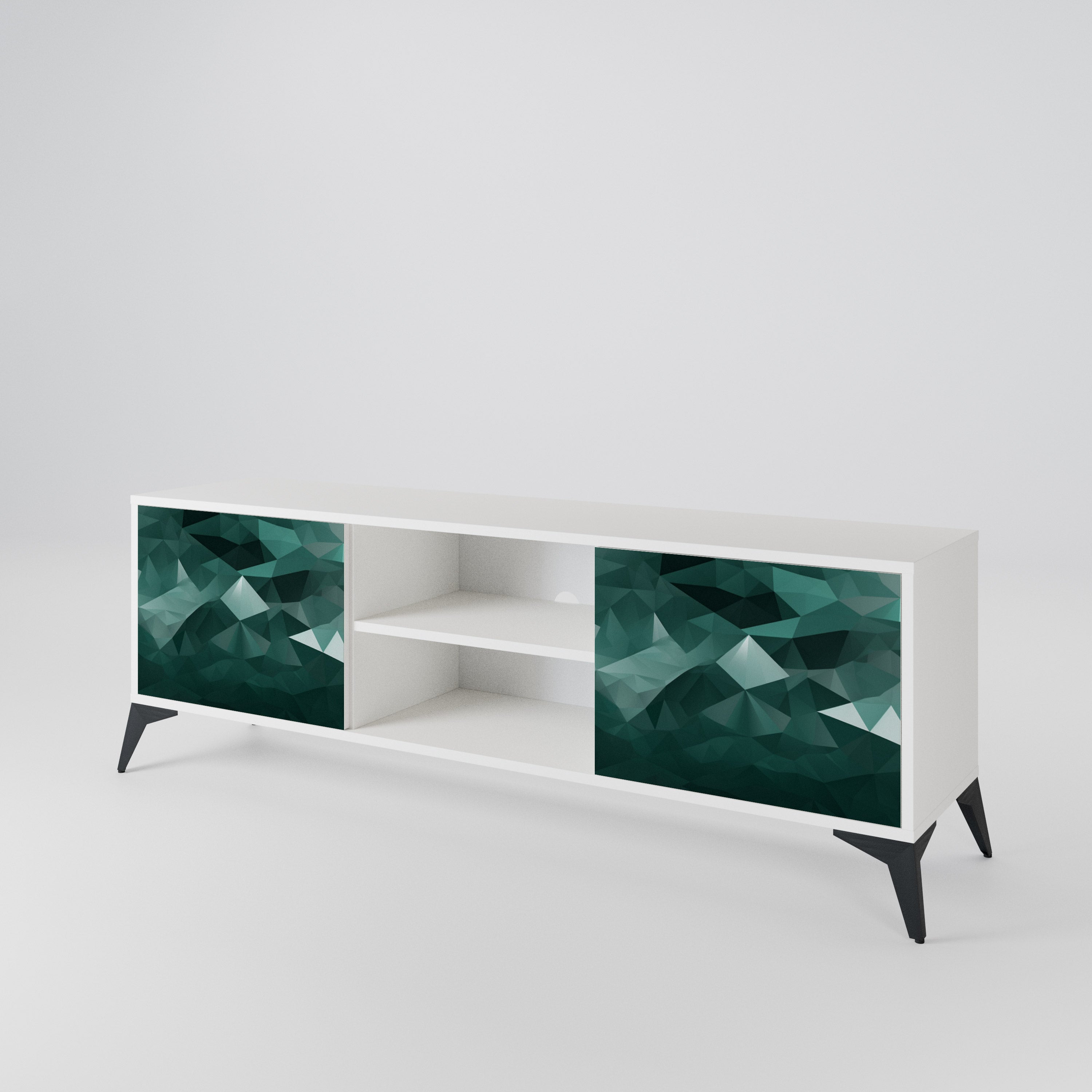 POLYGONAL FLOATING 2-türiges TV-Lowboard