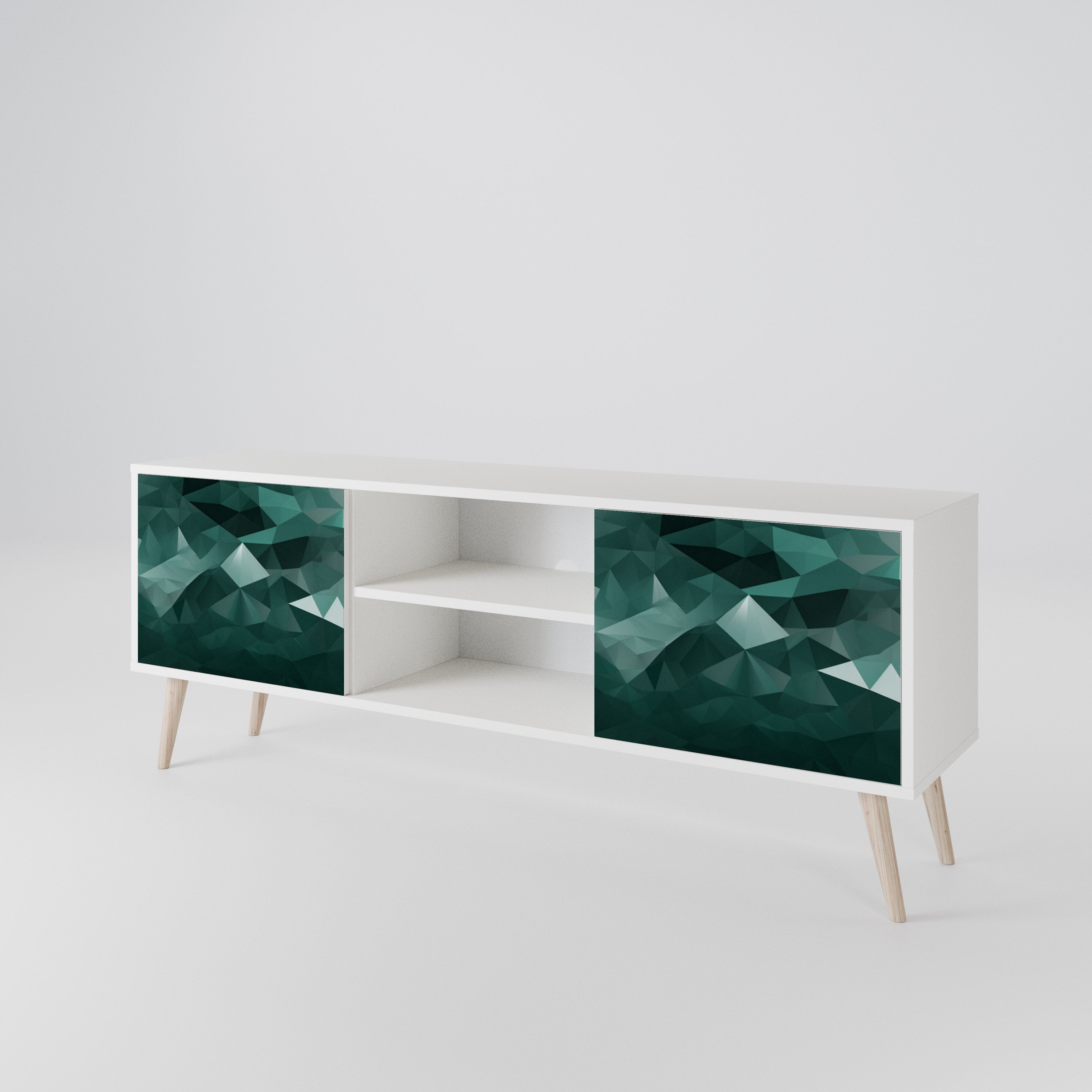POLYGONAL FLOATING 2-türiges TV-Lowboard