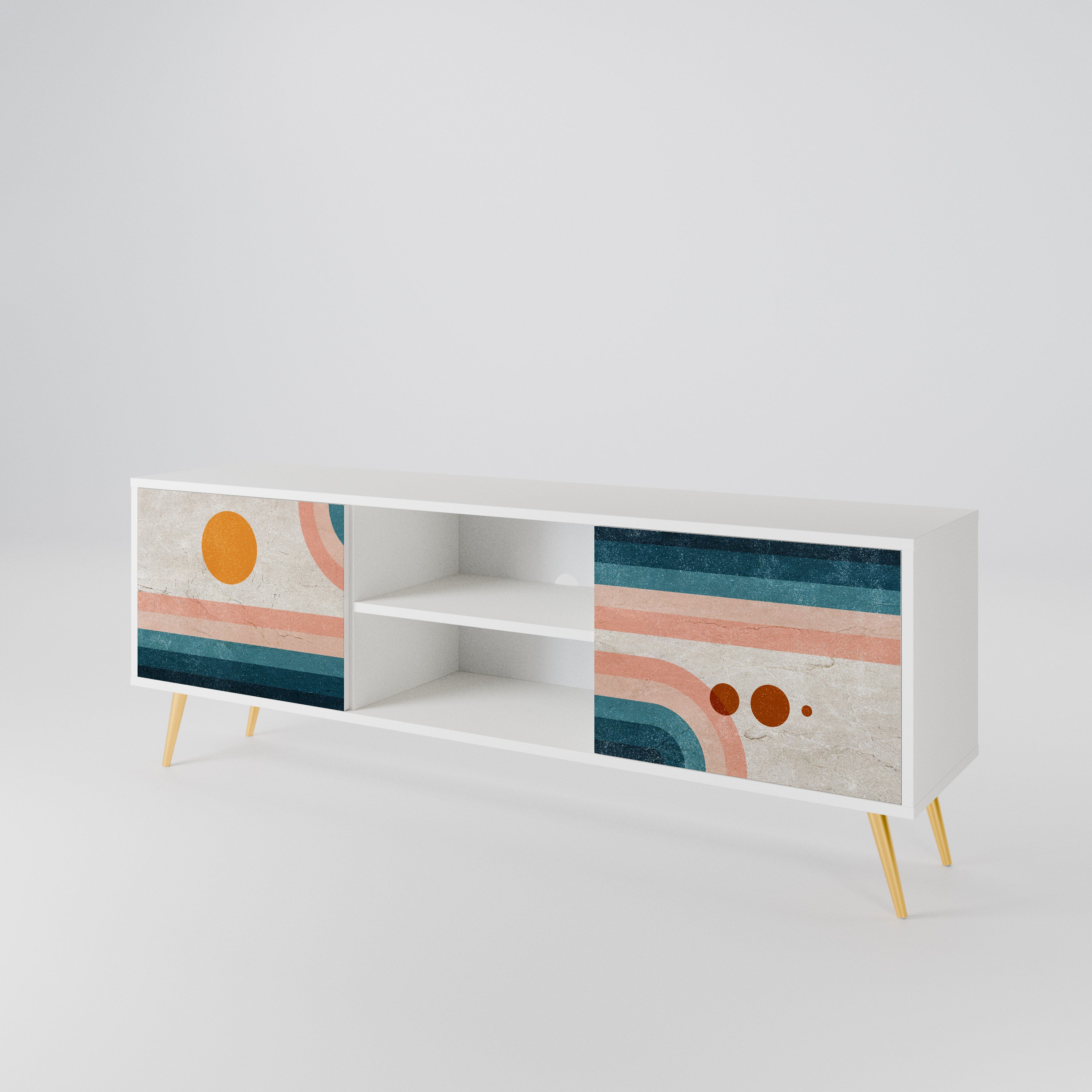 TWO HALVES 2-türiges TV-Lowboard