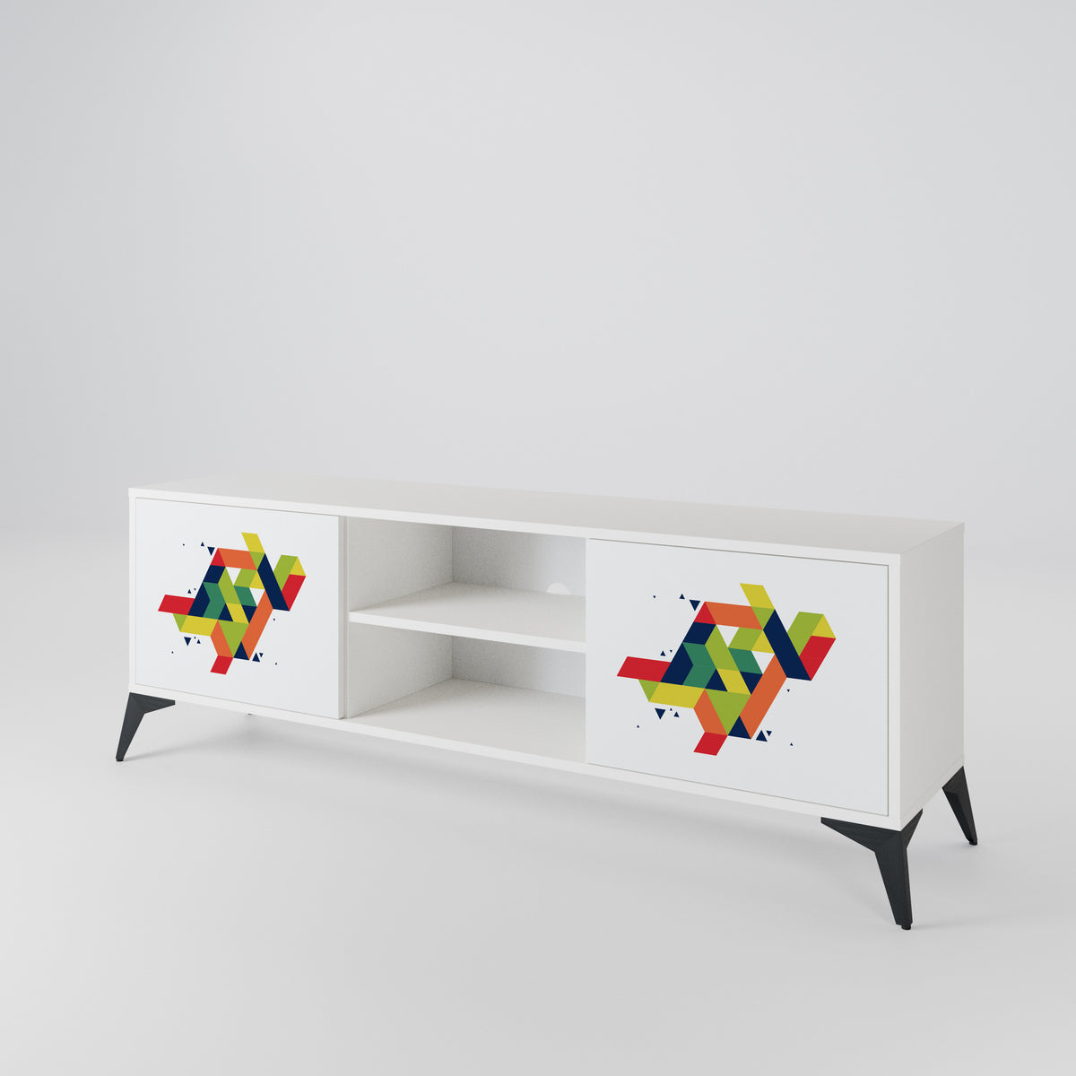 FUTURE SIGN 2-Door TV Cabinet