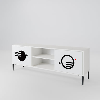 BLACK AND WHITE COMBINATION 2-türiges TV-Lowboard