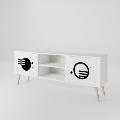 BLACK AND WHITE COMBINATION 2-türiges TV-Lowboard