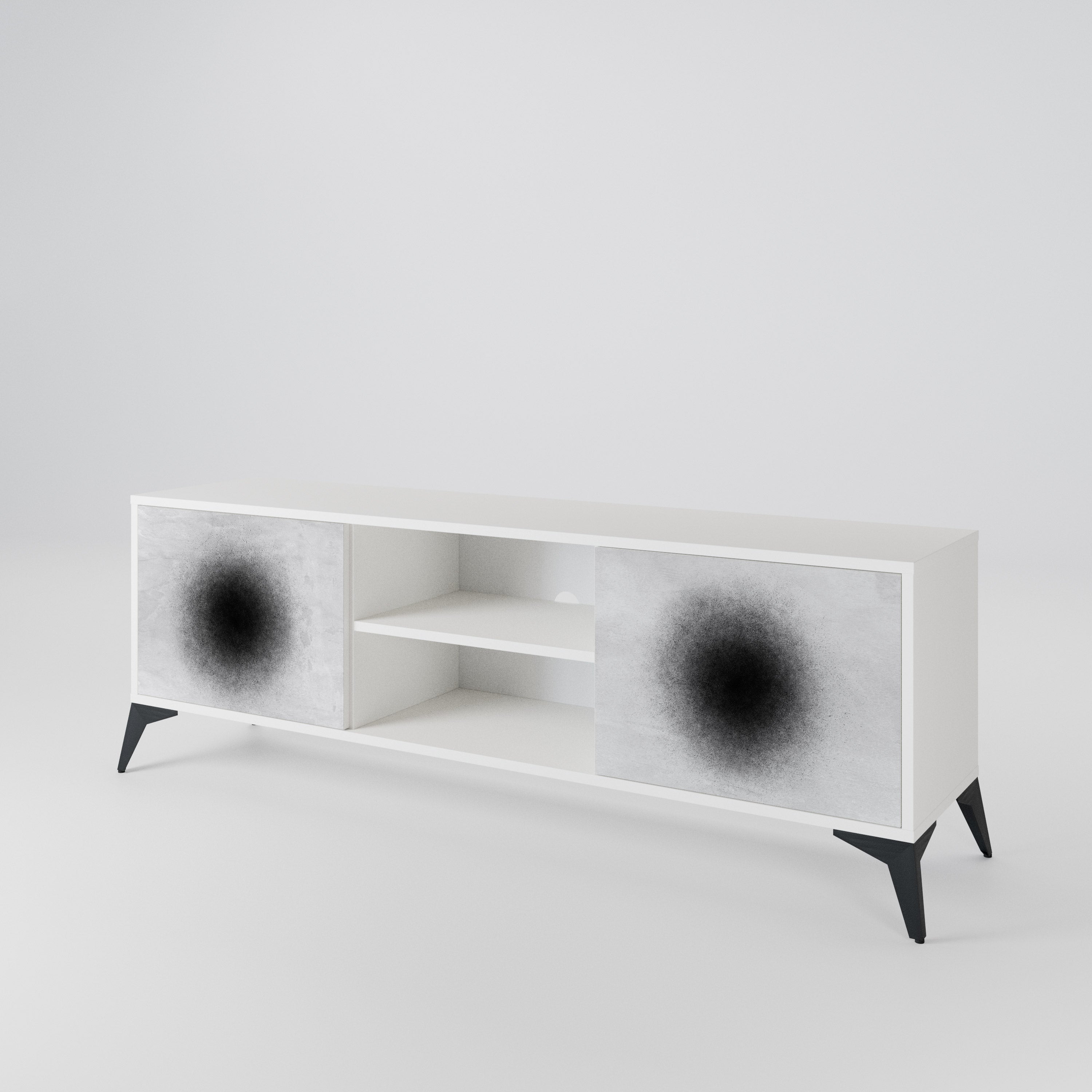 BLACK HOLE 2-türiges TV-Lowboard