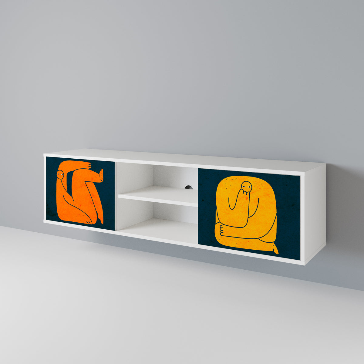 TOGETHER BUT SEPARATELY 2-türiges TV-Lowboard