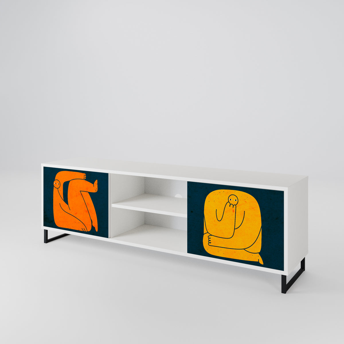 TOGETHER BUT SEPARATELY 2-türiges TV-Lowboard